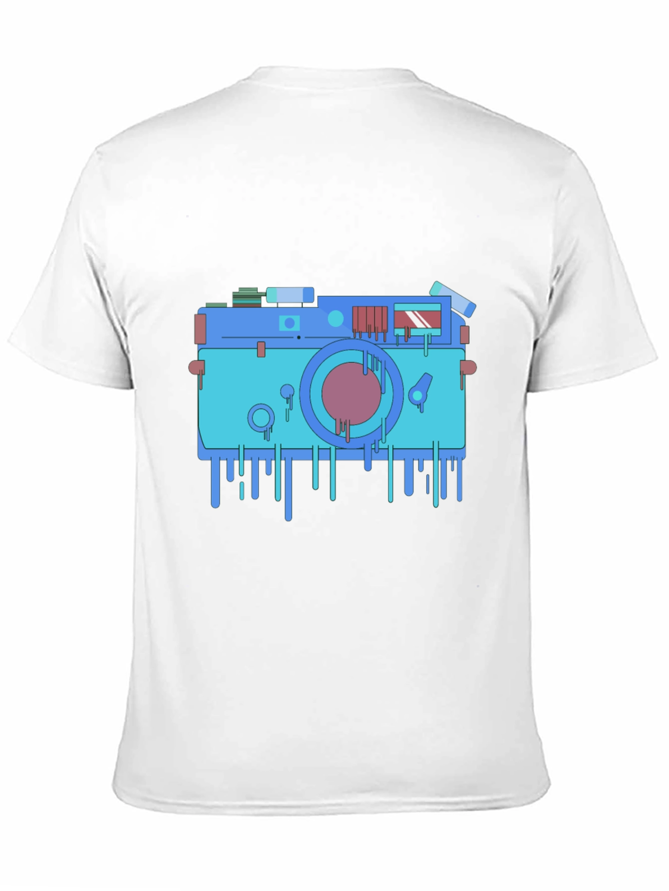 Black Retro Camera Graphic Tee - Cool Photo Lover Shirt view 11