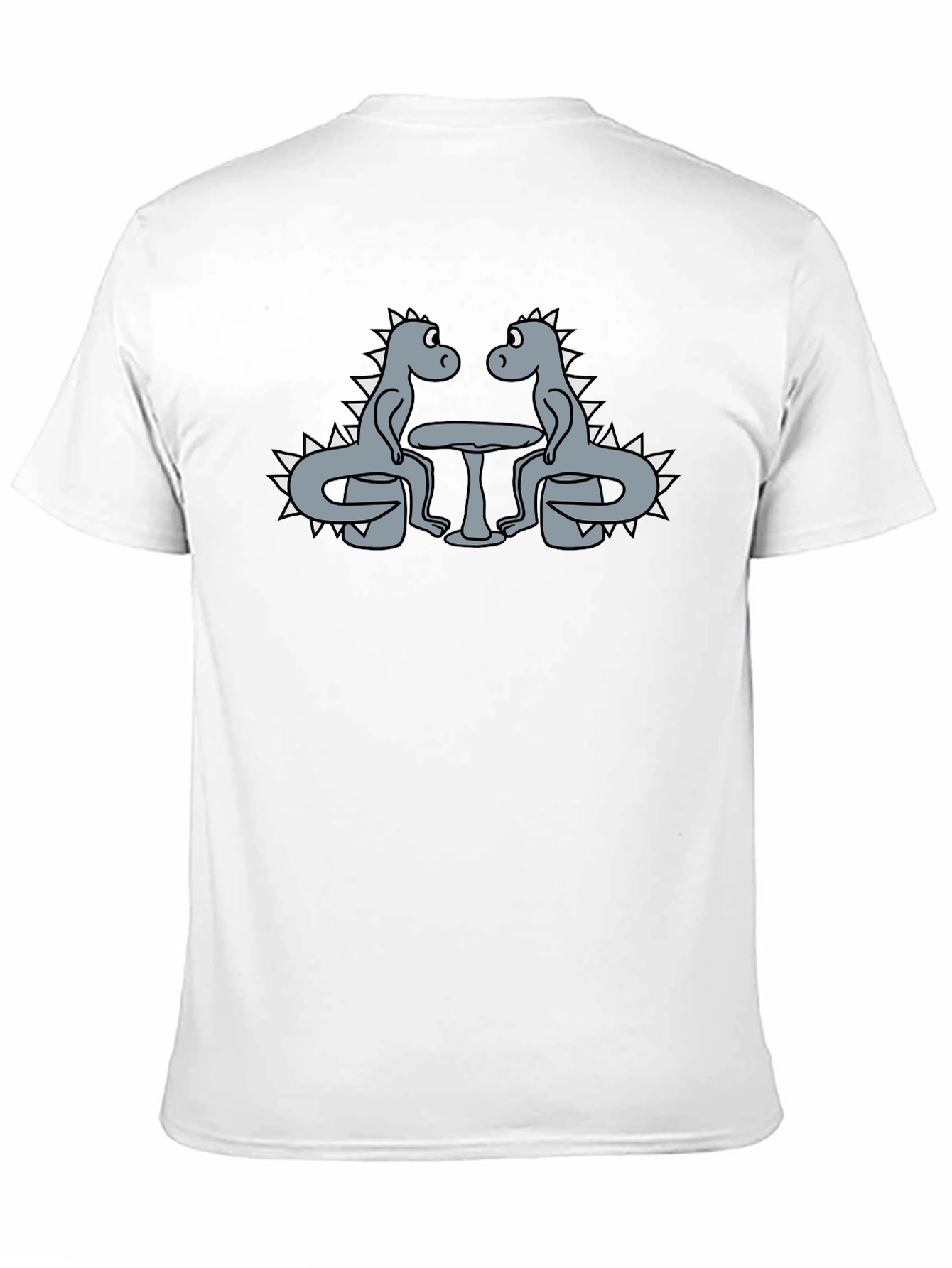 Black Dino Date Night Graphic Tee - Funny Dinosaur T-Shirt view 11