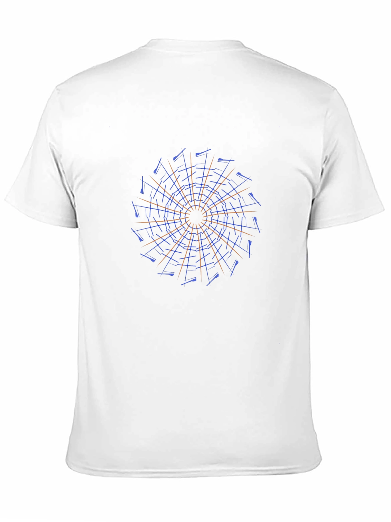 Black Geometric Mandala Black T-Shirt view 11