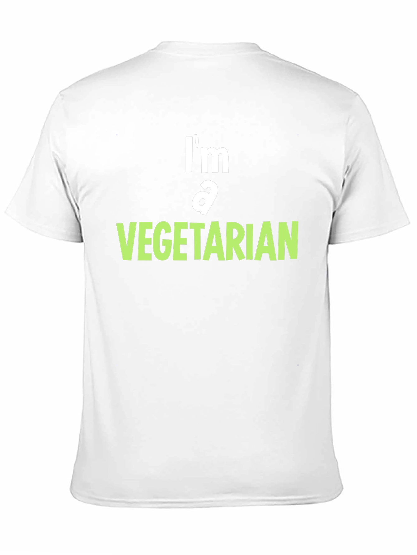 Black Vegetarian T-Shirt - Bold Statement Tee view 11