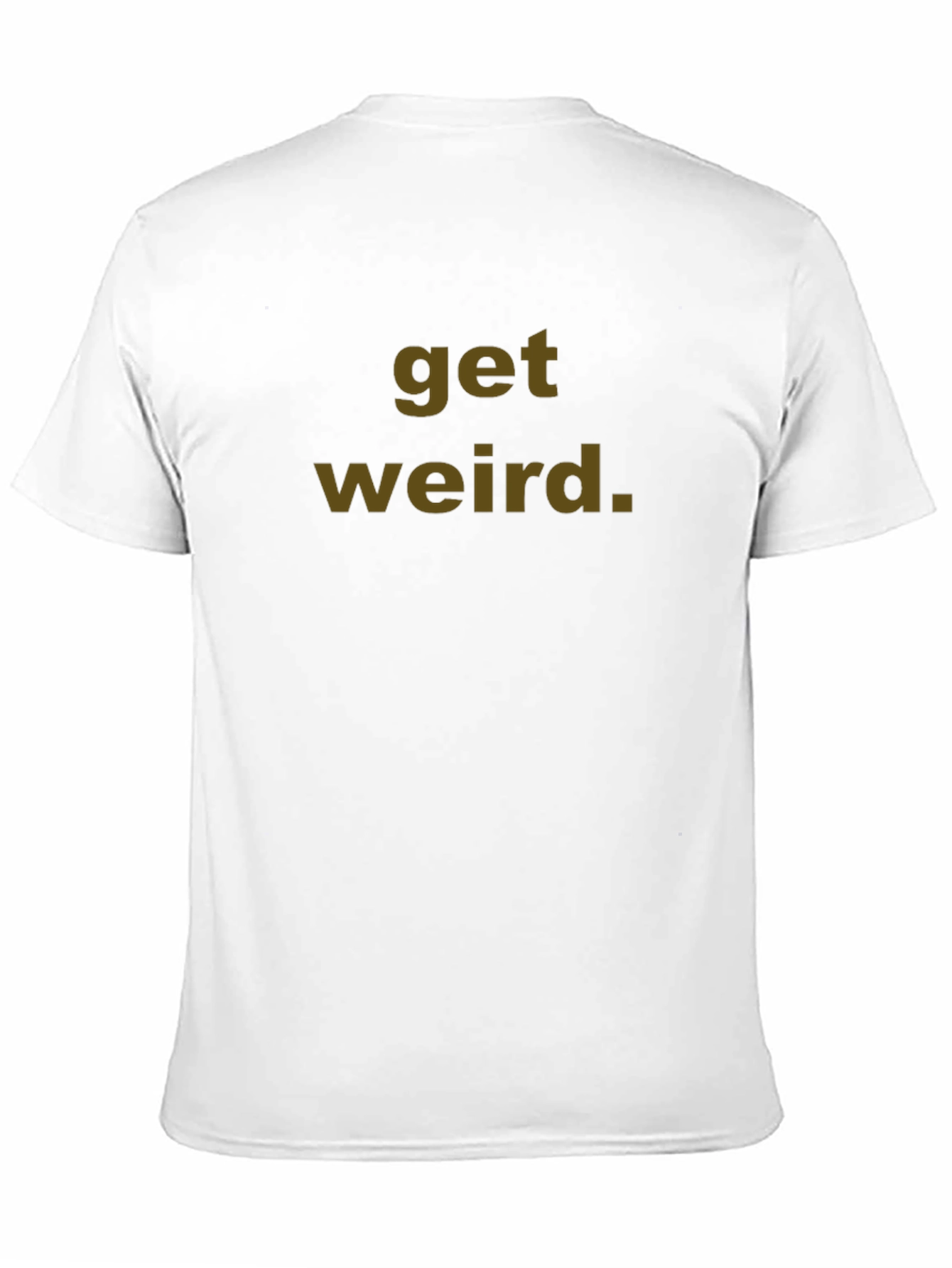 Black Get Weird Graphic Tee - Unisex Cotton T-Shirt view 11