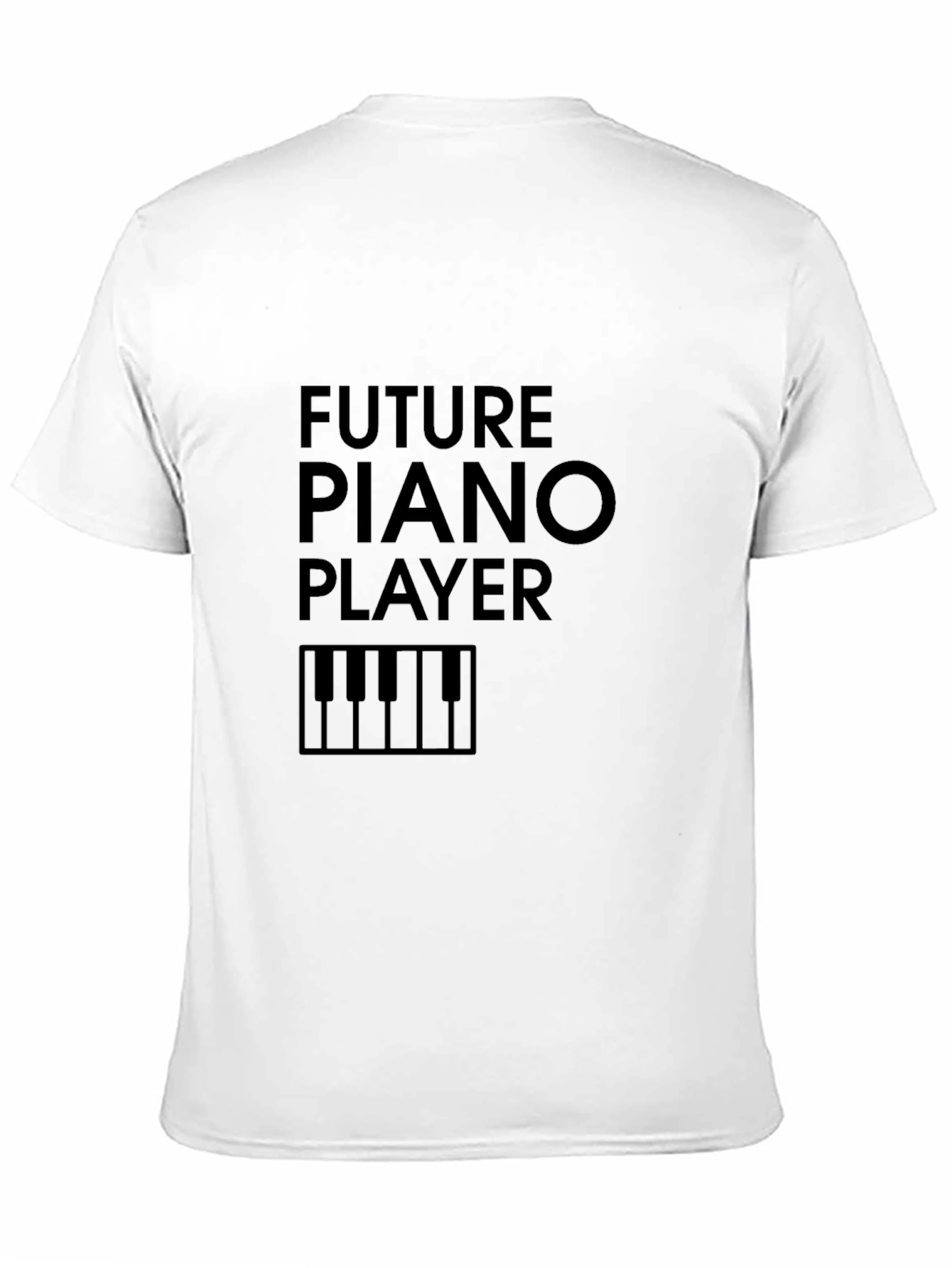 Black Future Piano Player Graphic Tee view 11