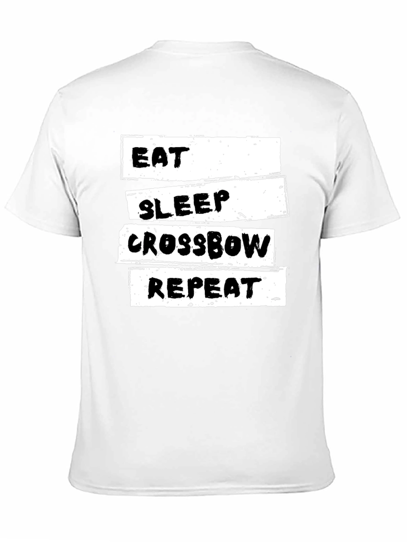 Black Eat Sleep Crossbow Repeat T-Shirt view 11