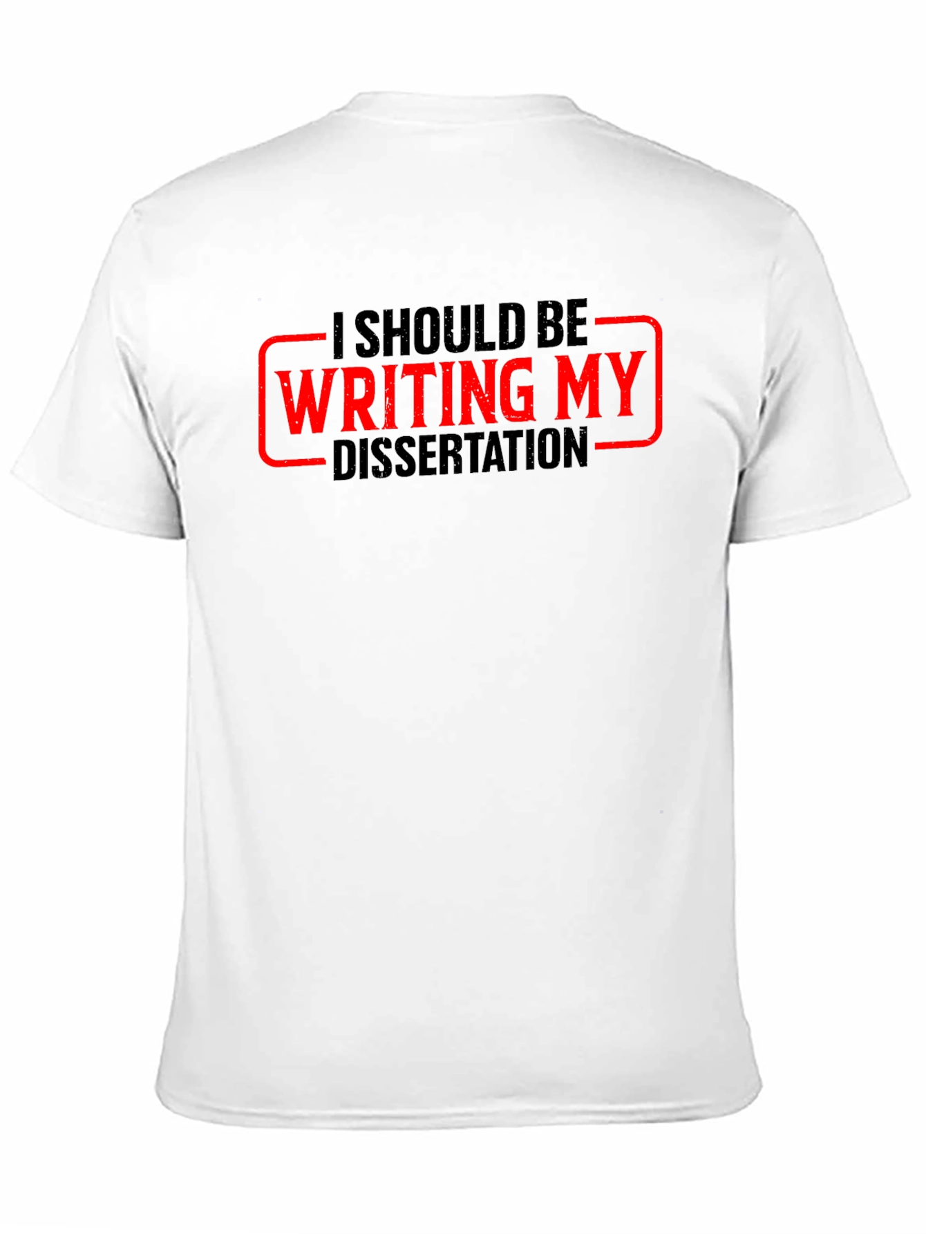 Black Dissertation T-Shirt - Funny Academic Humor Tee view 11