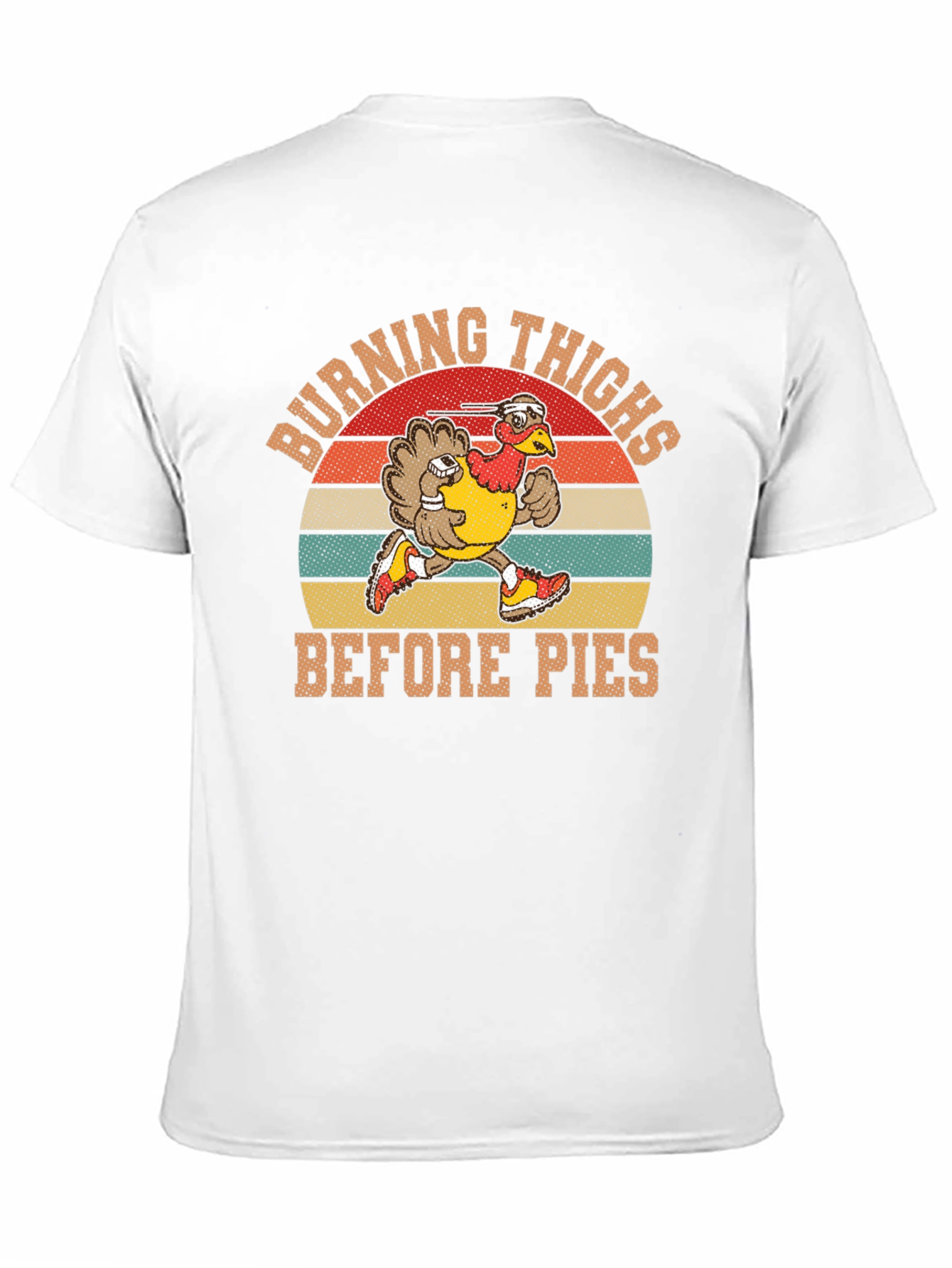 Black Burning Thighs Before Pies Turkey Thanksgiving T-Shirt view 11