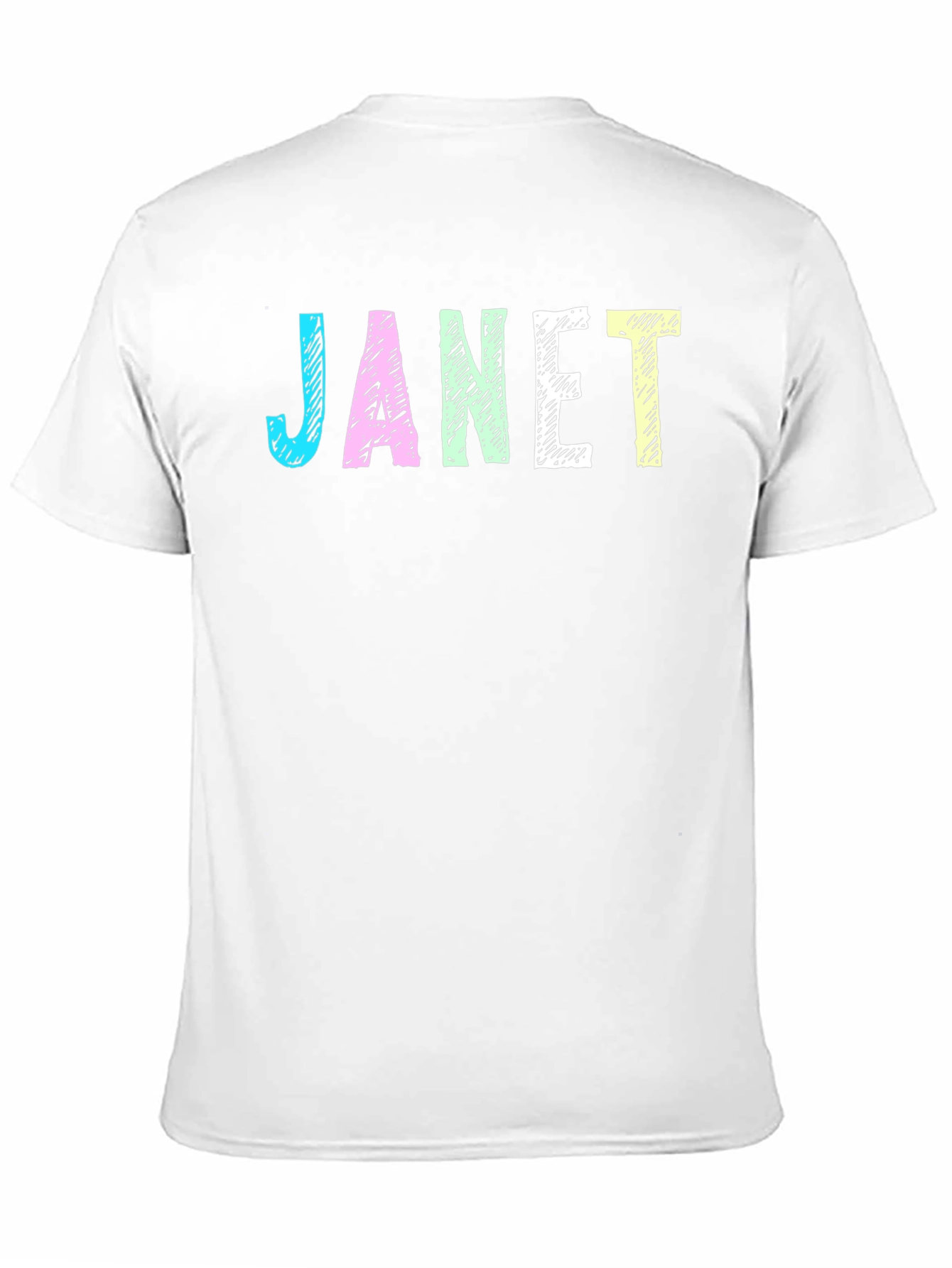 Black Janet Graphic T-Shirt - Black Crew Neck Tee view 11