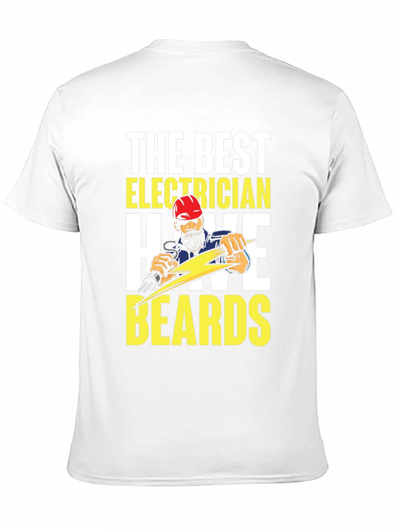 Black Bearded Electrician T-Shirt - Funny Electrician Gift view 11