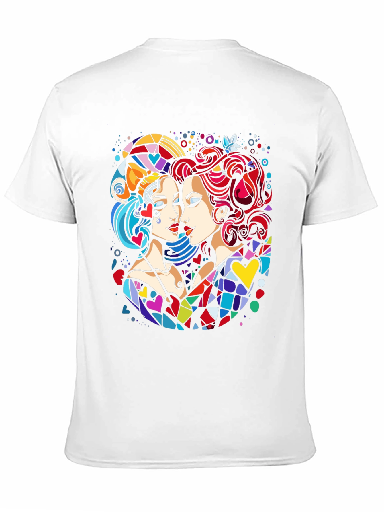 Colorful Abstract Art Graphic Tee - 11