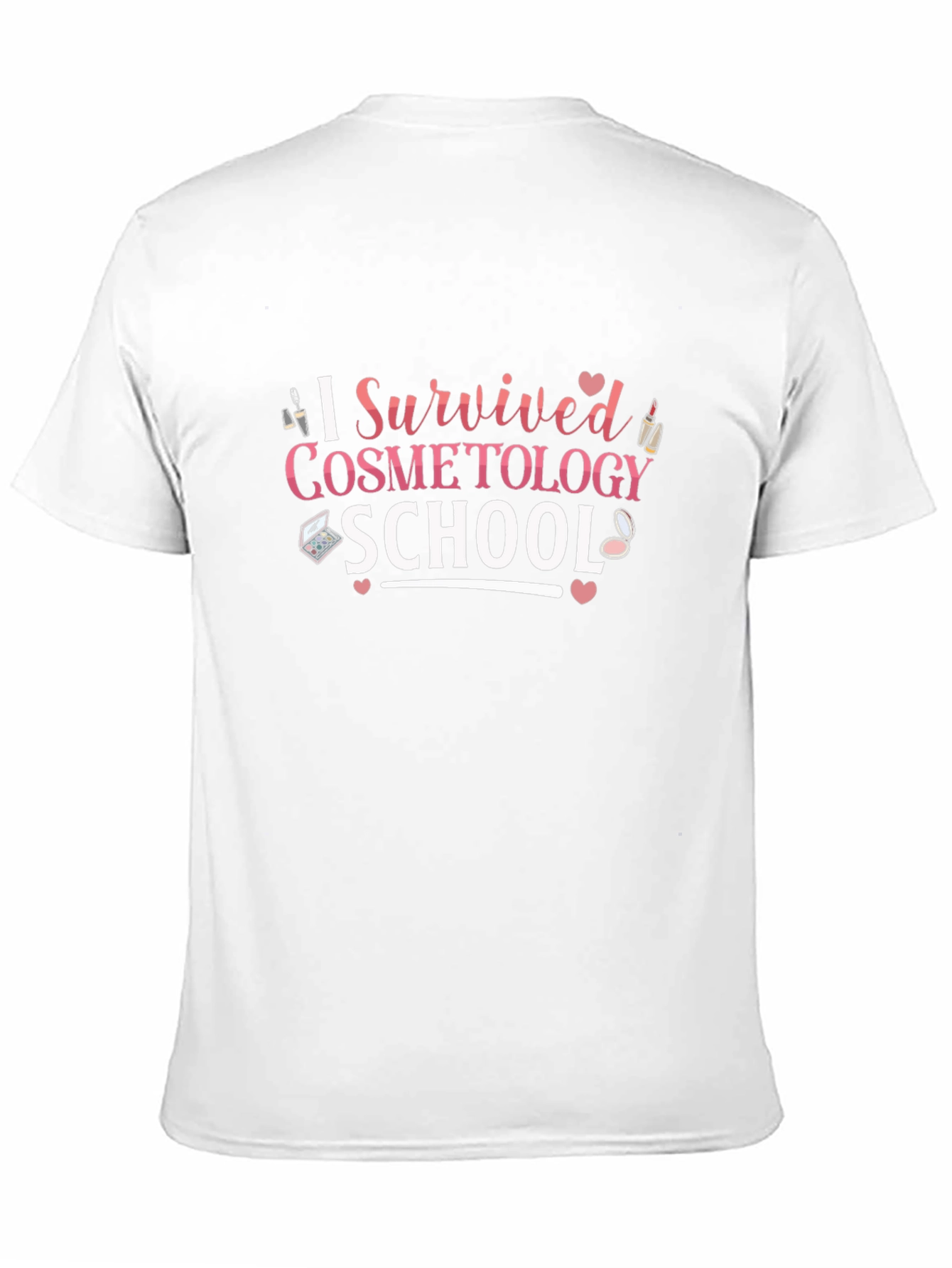Black I Survived Cosmetology School Black T-Shirt view 11