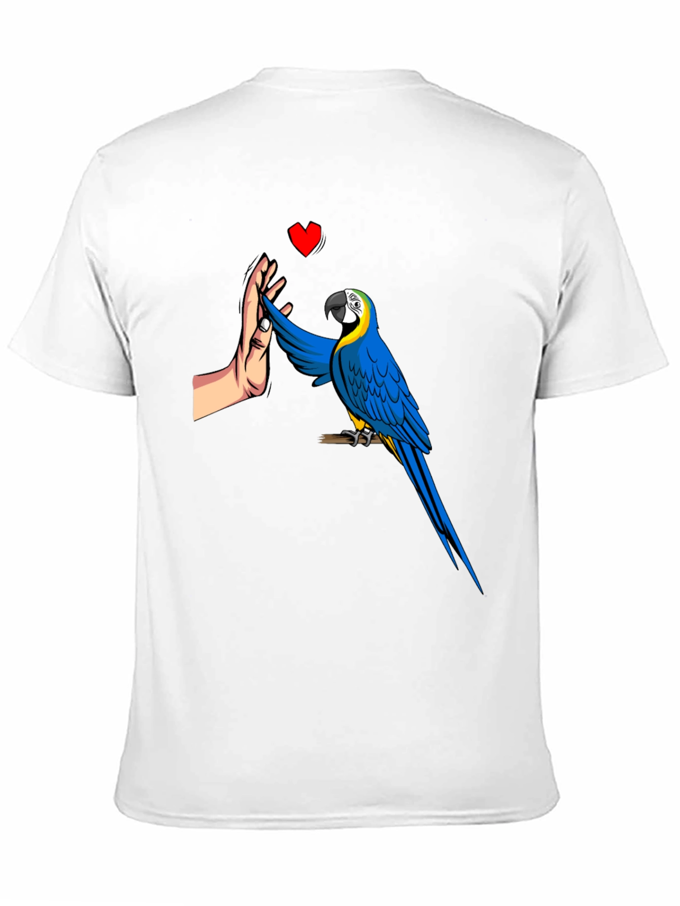 Black Parrot High Five Graphic Tee - Men's Black T-Shirt view 11