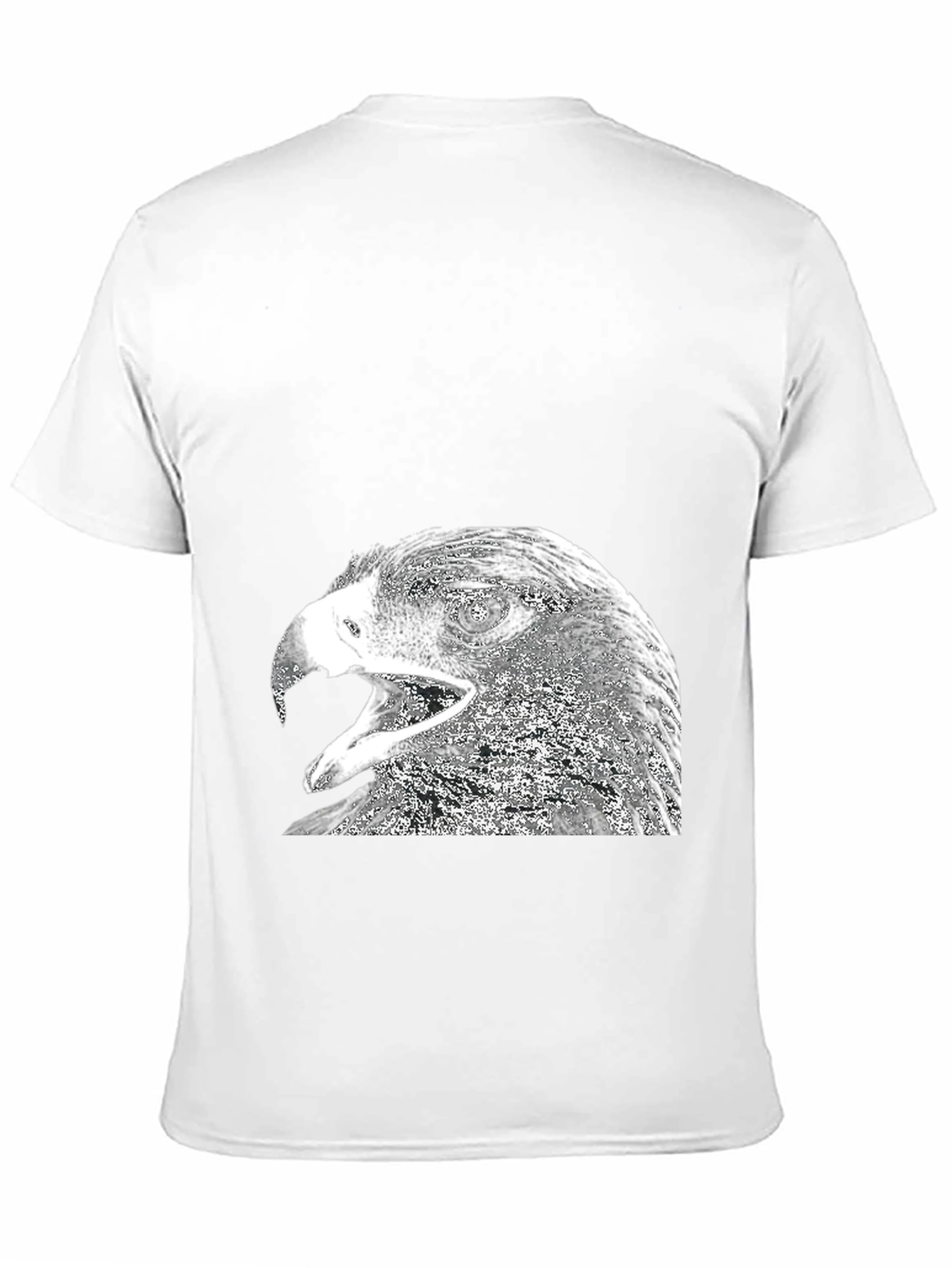 Black Eagle Graphic Print Black T-Shirt for Men view 11
