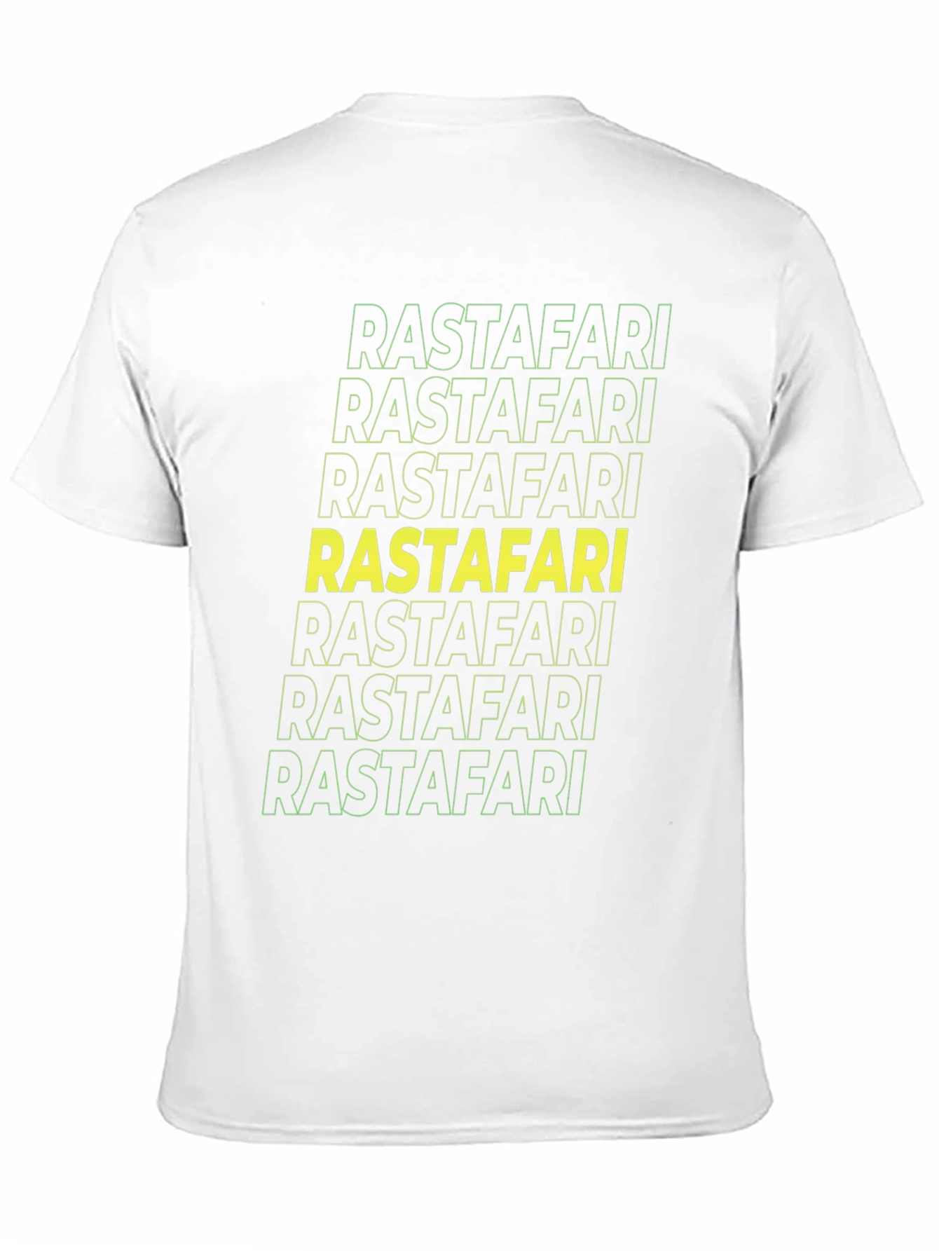Black Rastafari Graphic Print Crew Neck T-Shirt view 11