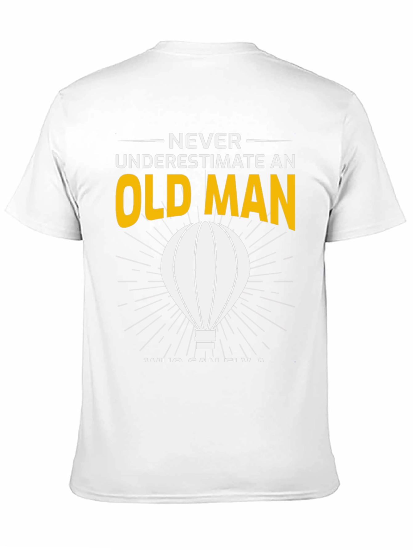 Black Never Underestimate an Old Man T-Shirt view 11