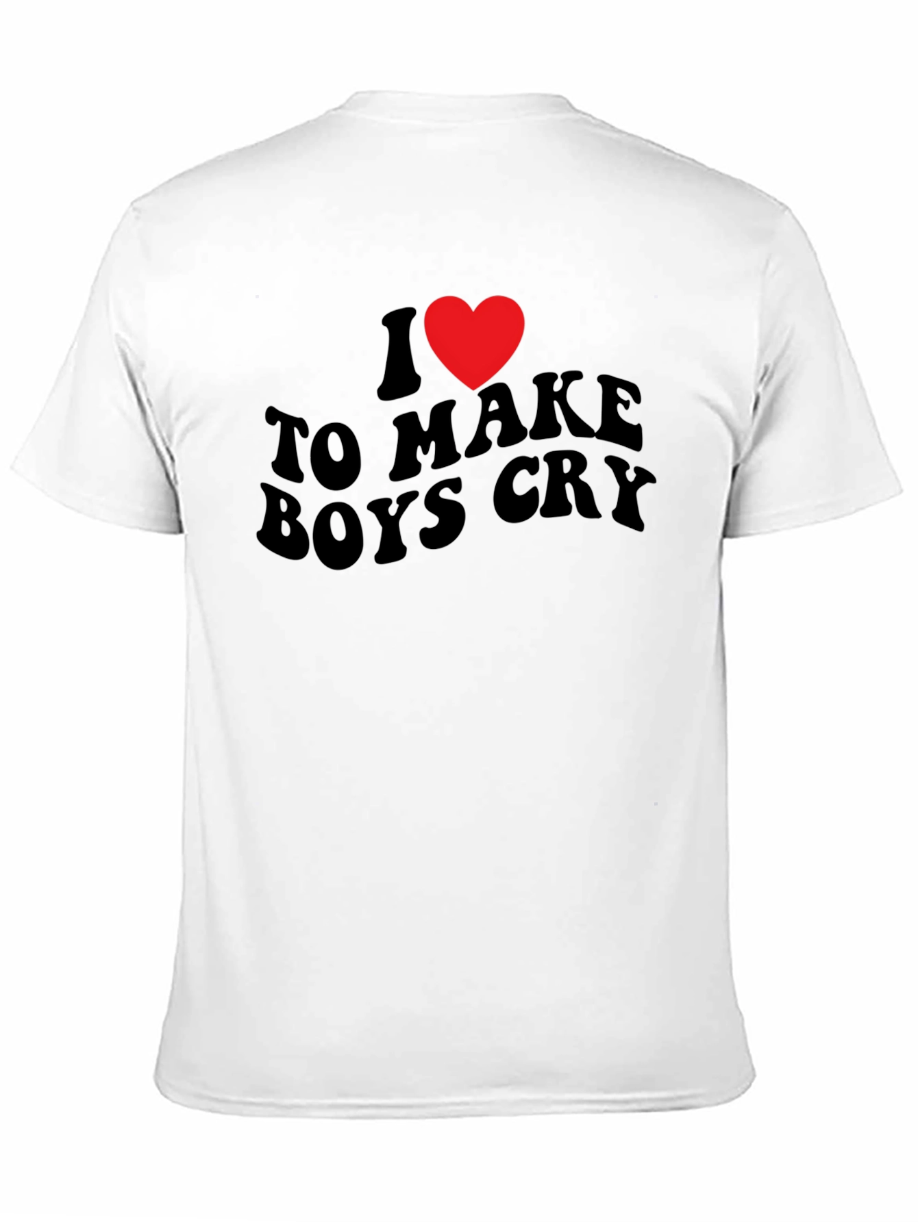 Black I Heart to Make Boys Cry T-Shirt view 11