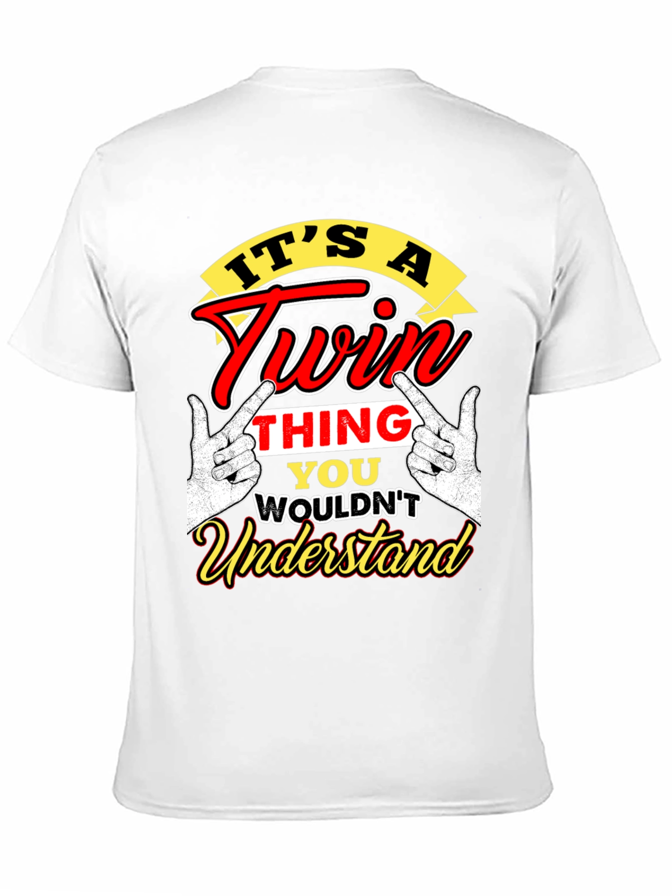 Black It's a Twin Thing T-Shirt view 11