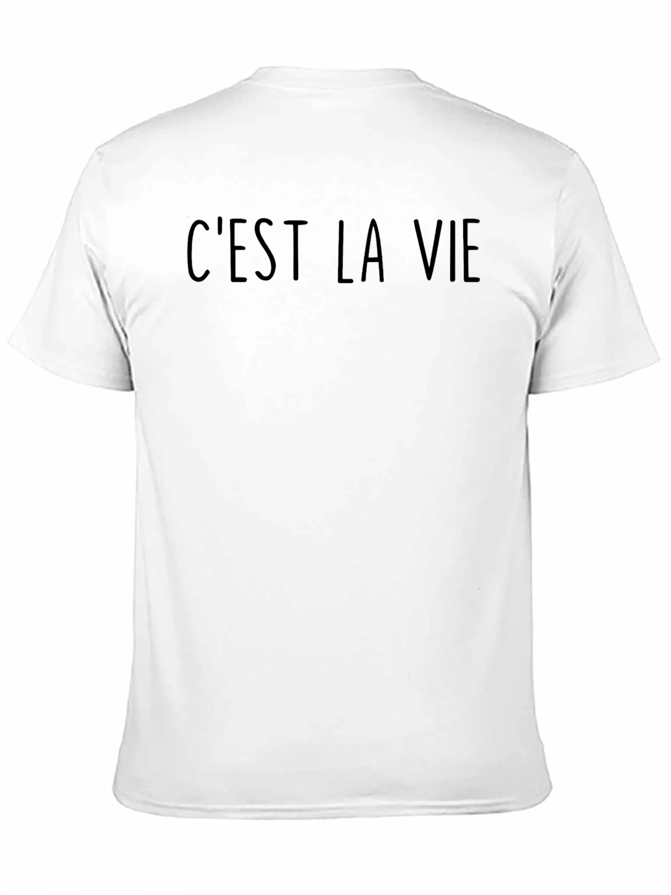 Black C'est La Vie Black Graphic T-Shirt Casual Wear view 11
