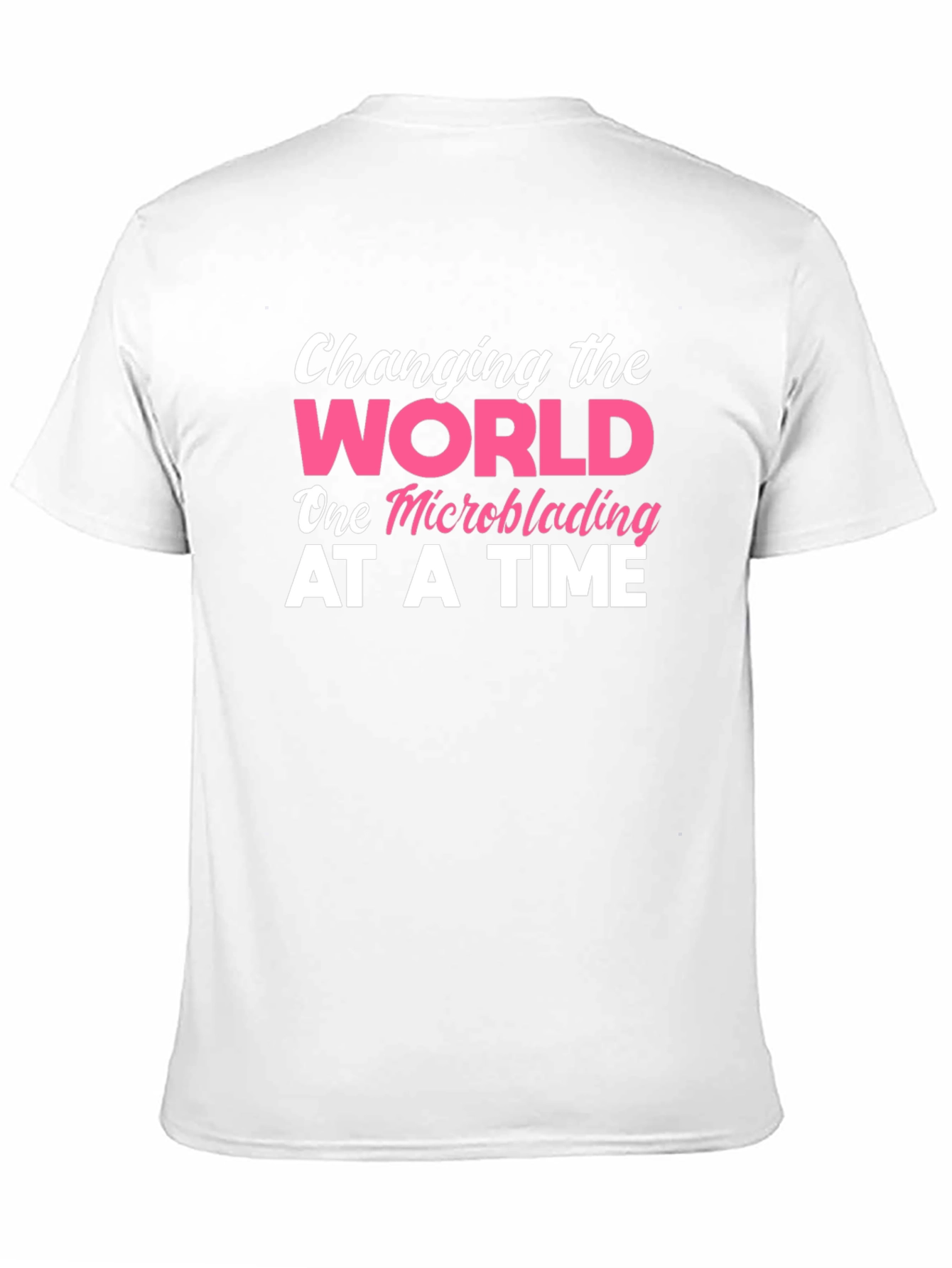 Black Changing The World Microblading T-Shirt view 11