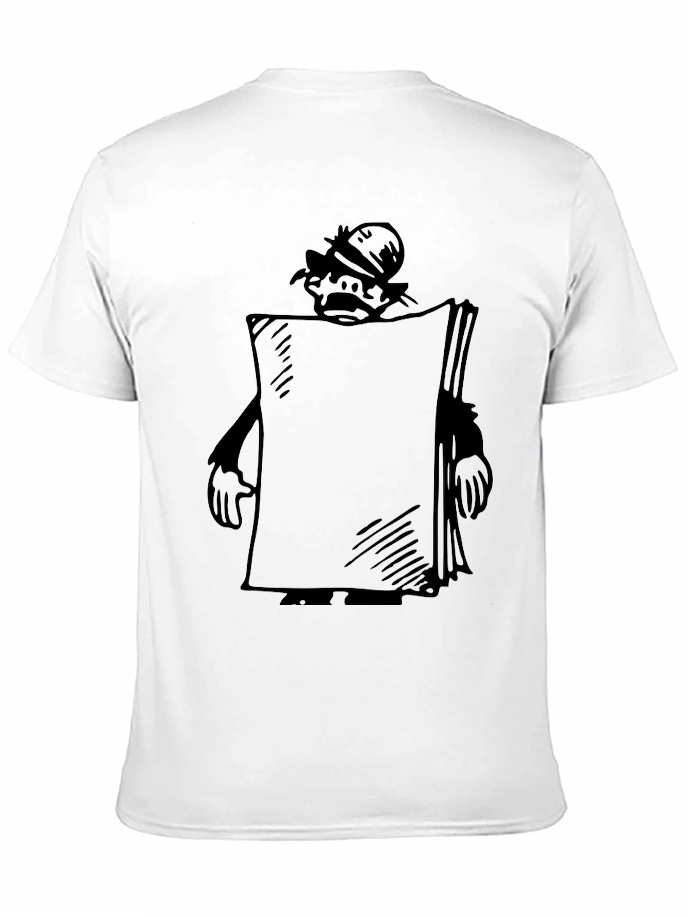 Black Cartoon Character Black T-Shirt view 11