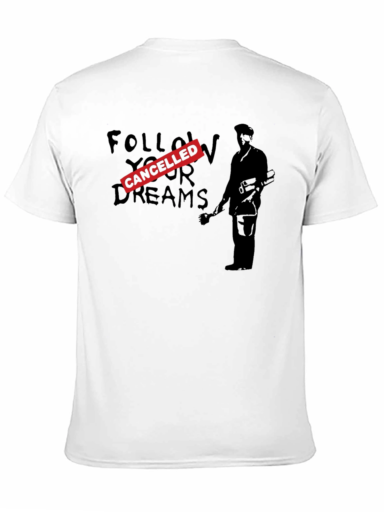 Black Cancelled Dreams Graphic T-Shirt - Black view 11