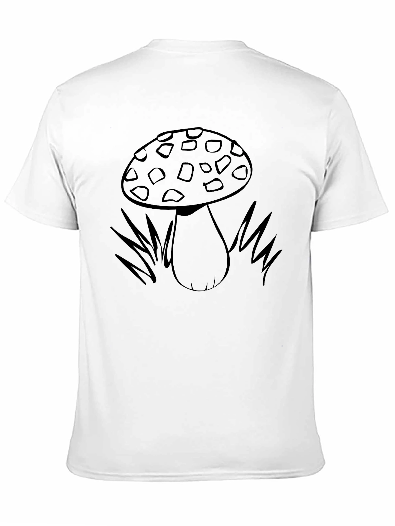 Black Mushroom Graphic Print Black Tee view 11