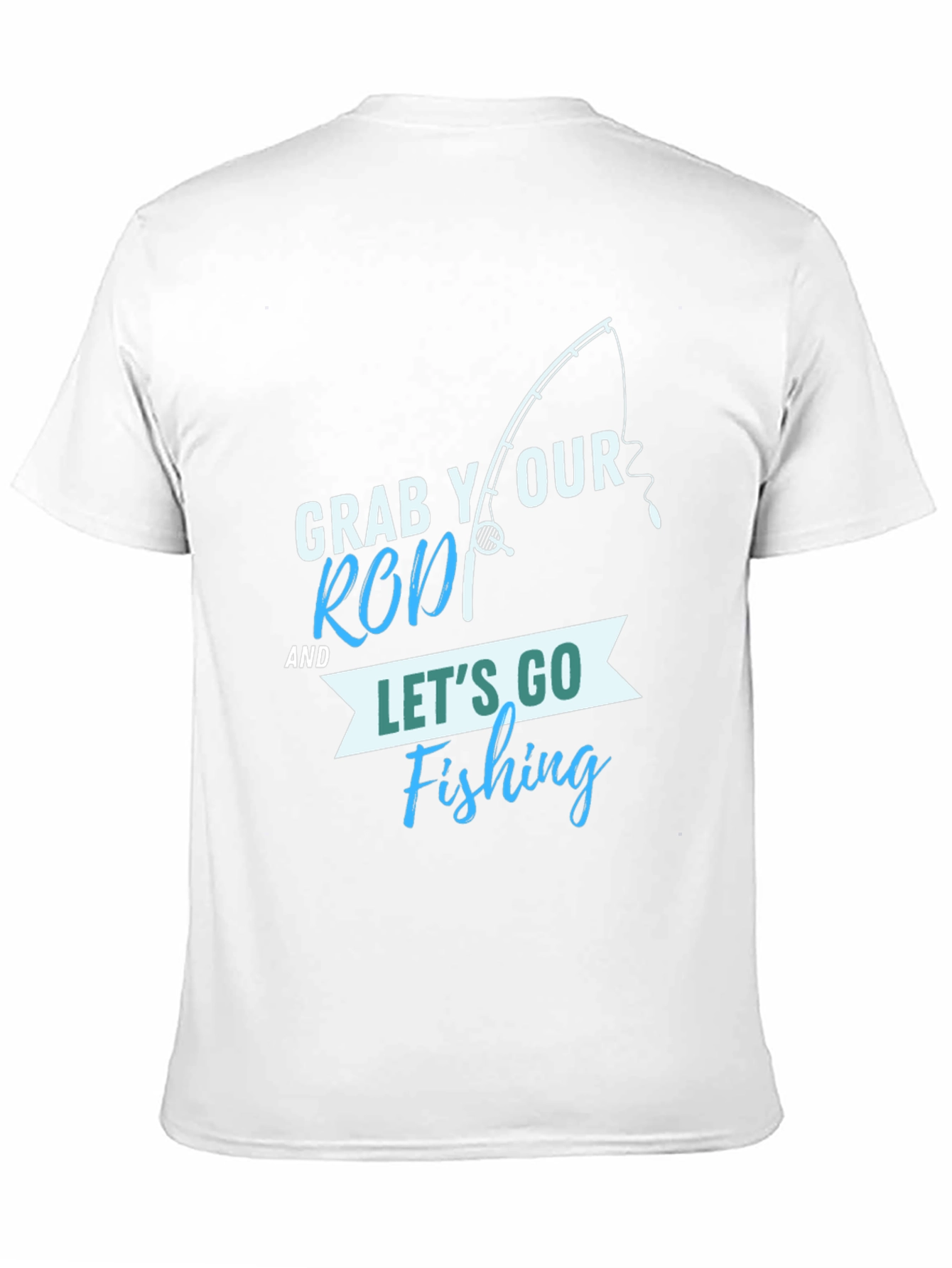Black Fishing T-Shirt: Grab Your Rod & Let's Go! view 11