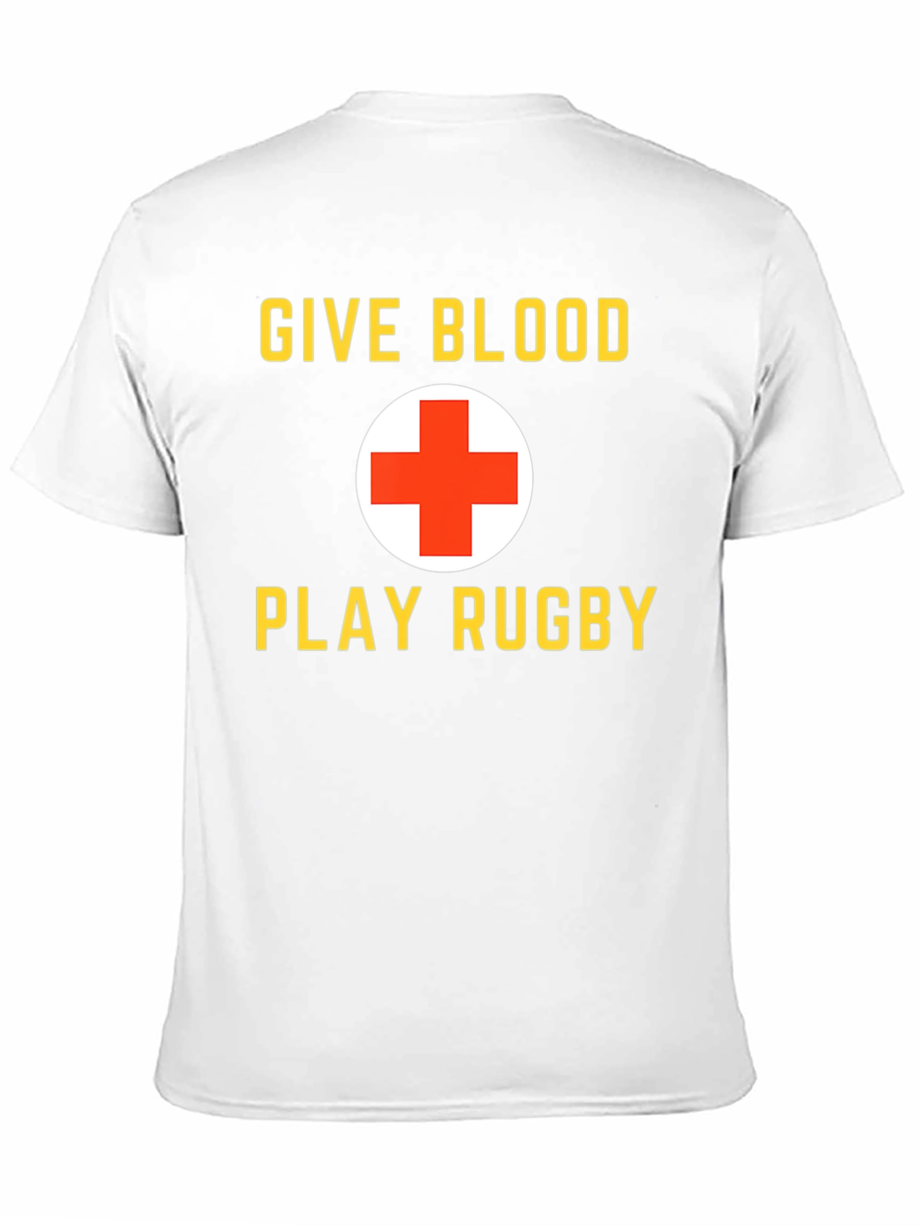 Black Give Blood Play Rugby Black Graphic T-Shirt view 11