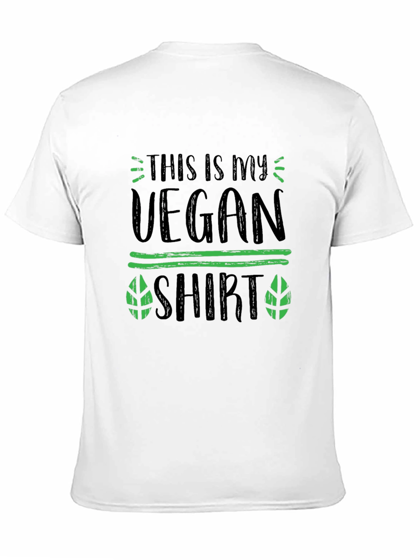 Black Vegan Shirt: "This Is My Vegan Shirt" - Black Tee view 11