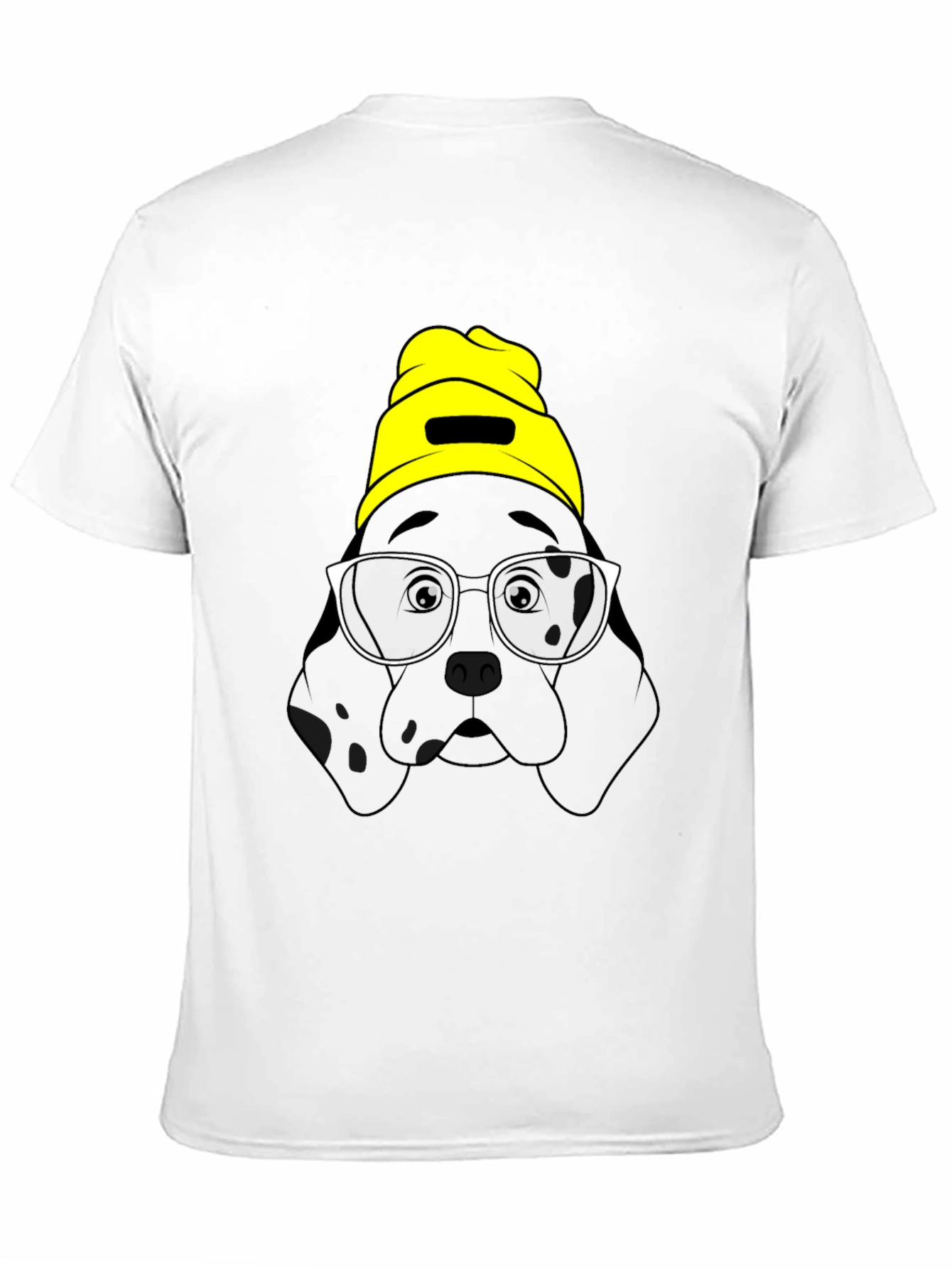 Black Dog in Beanie Graphic T-Shirt view 11