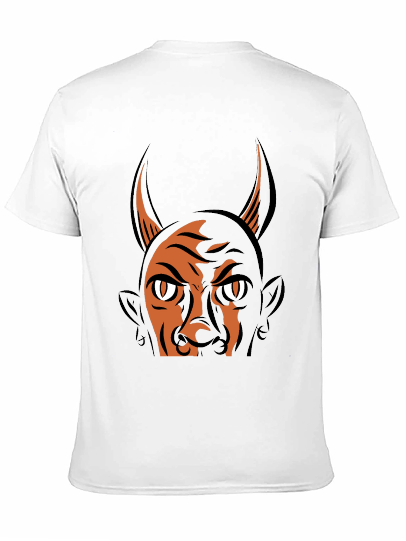 Black Devil Graphic Print T-Shirt - Halloween Ready view 11