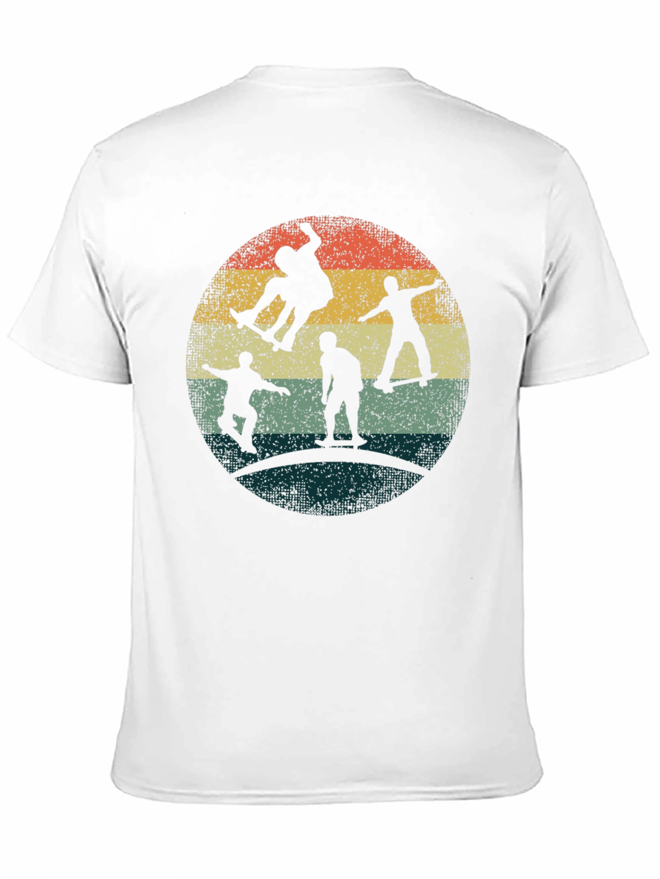 Black Skateboarding Silhouette Graphic Tee view 11