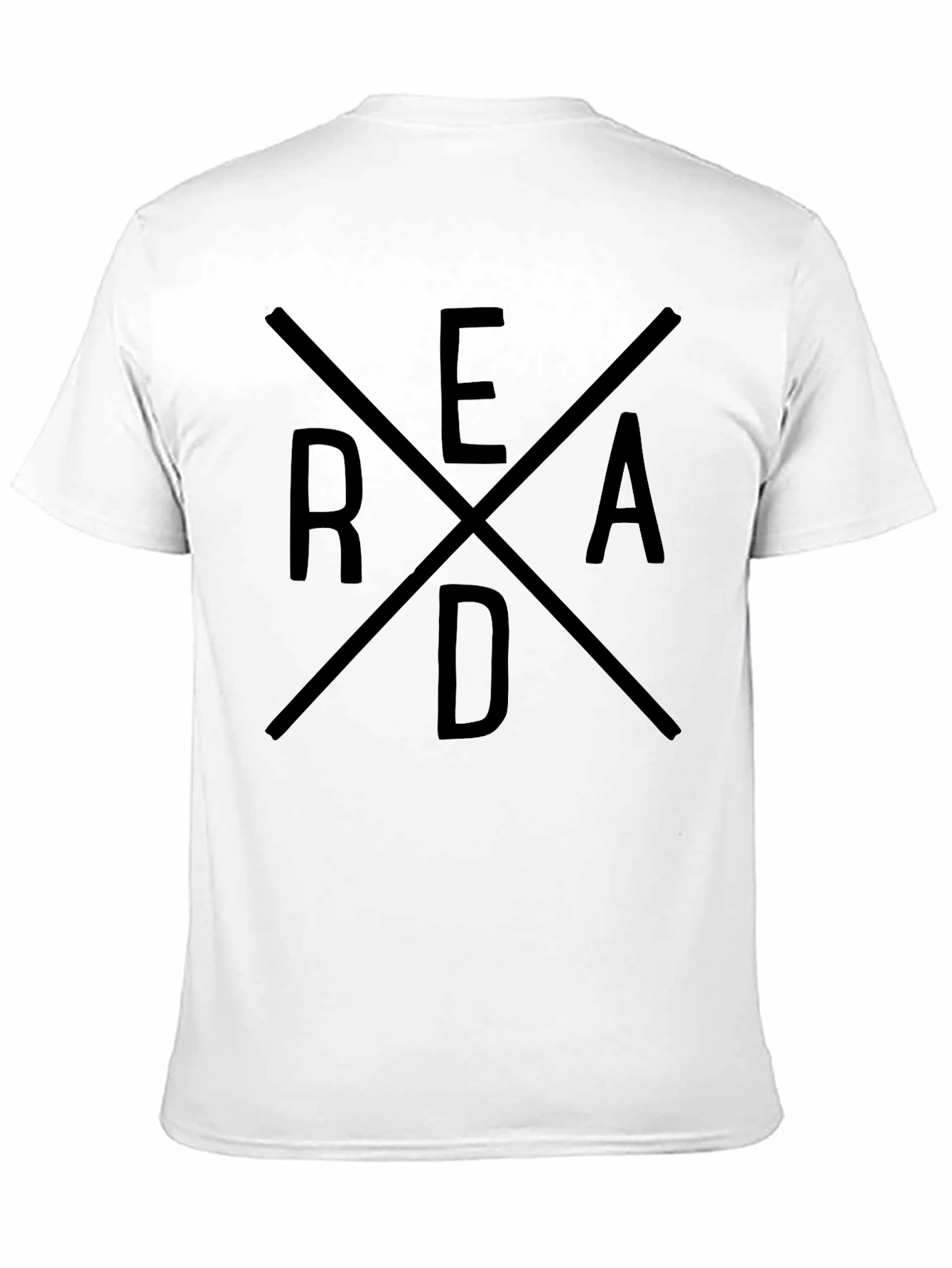 Black READ Graphic Tee - Trendy Unisex Crew Neck view 11