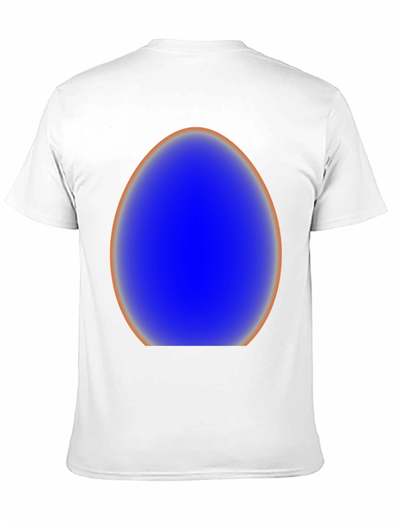 Black Abstract Blue Egg Graphic Tee - Modern Style view 11