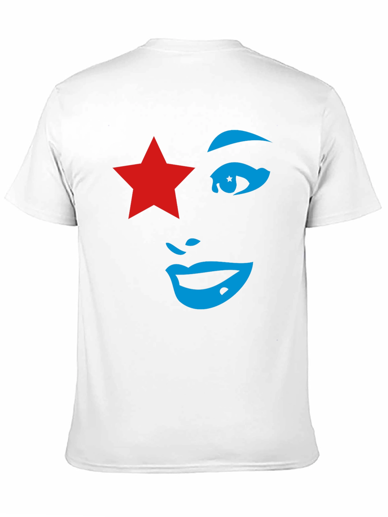 Black Star Face Graphic Tee - Unique Style view 11