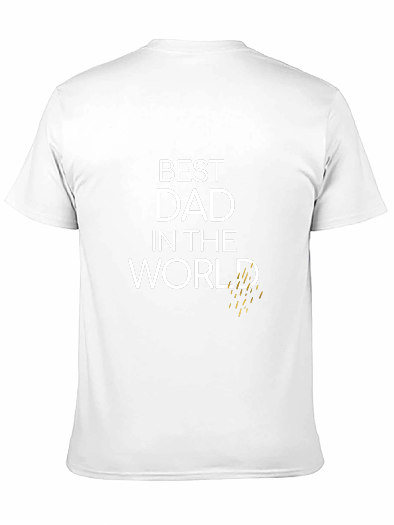 Black Best Dad in the World Graphic T-Shirt view 11