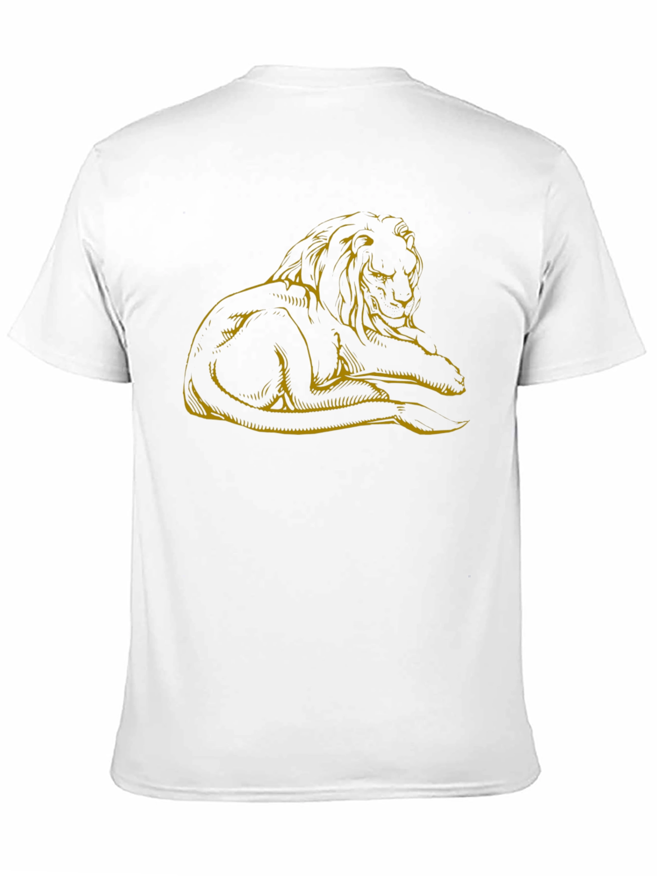 Black Lion Graphic Tee - Men's Black Casual T-Shirt view 11