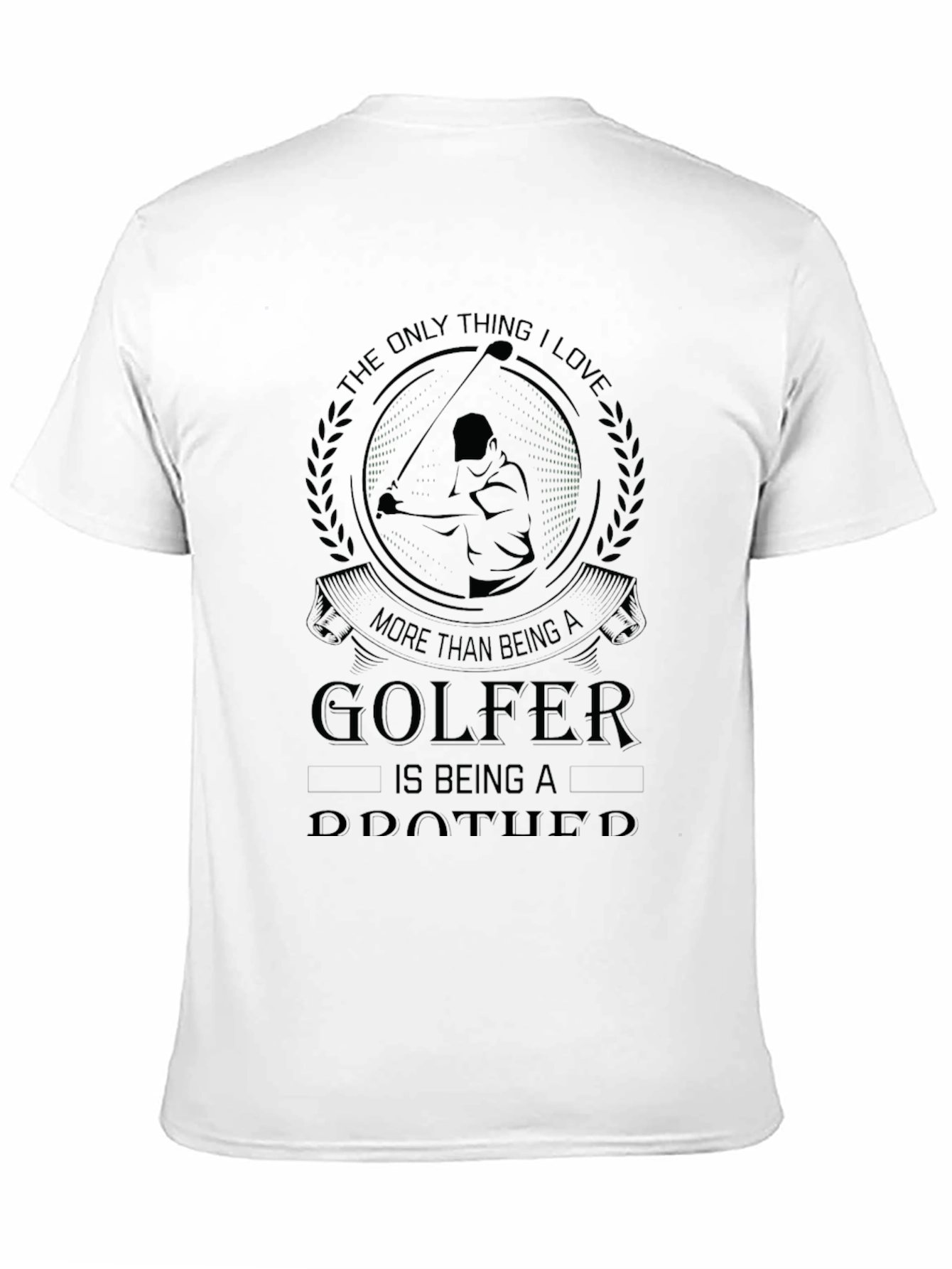 Black Golfer and Brother T-Shirt view 11