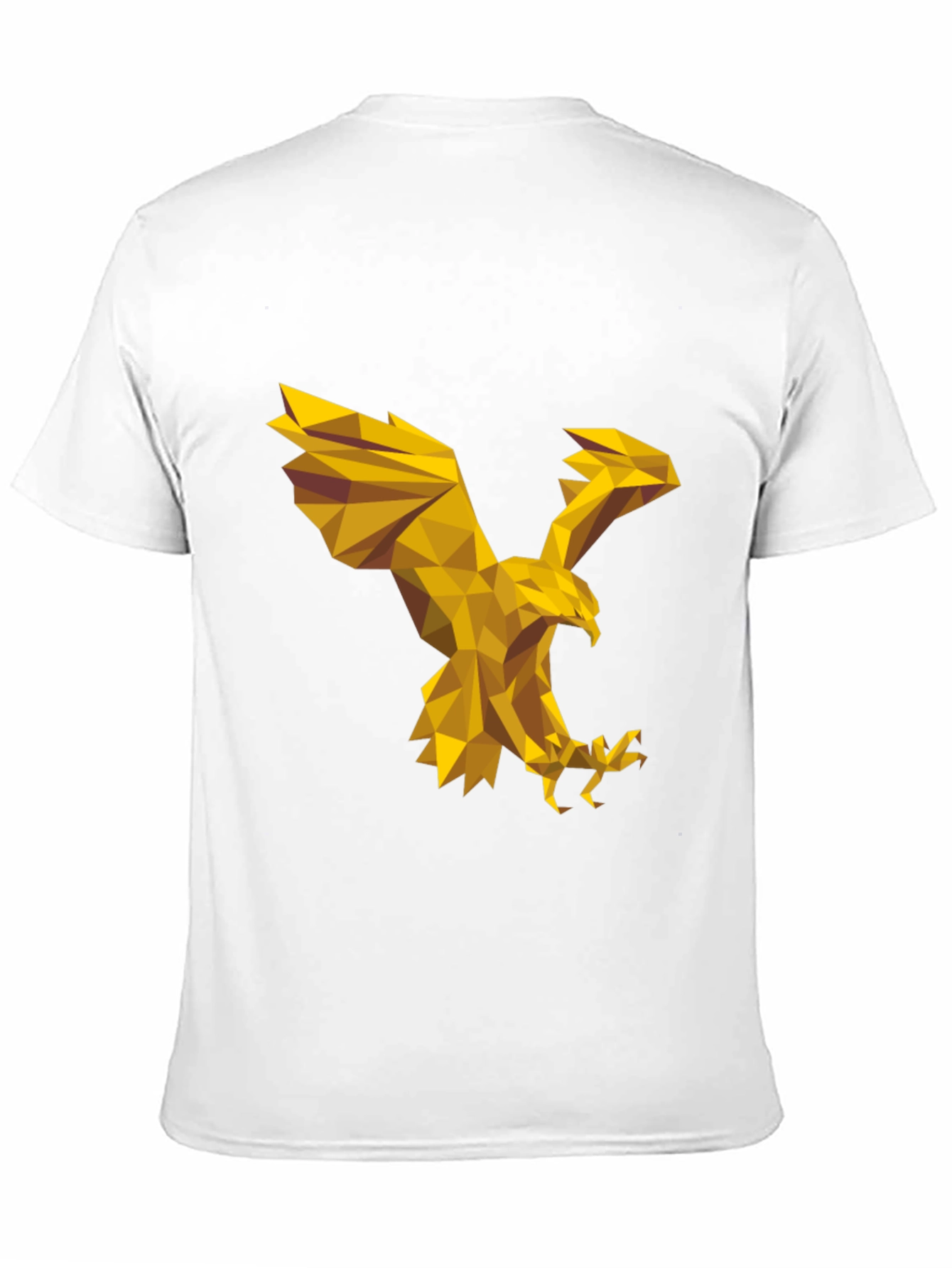 Black Geometric Eagle Graphic Tee - Stylish Black T-Shirt view 11