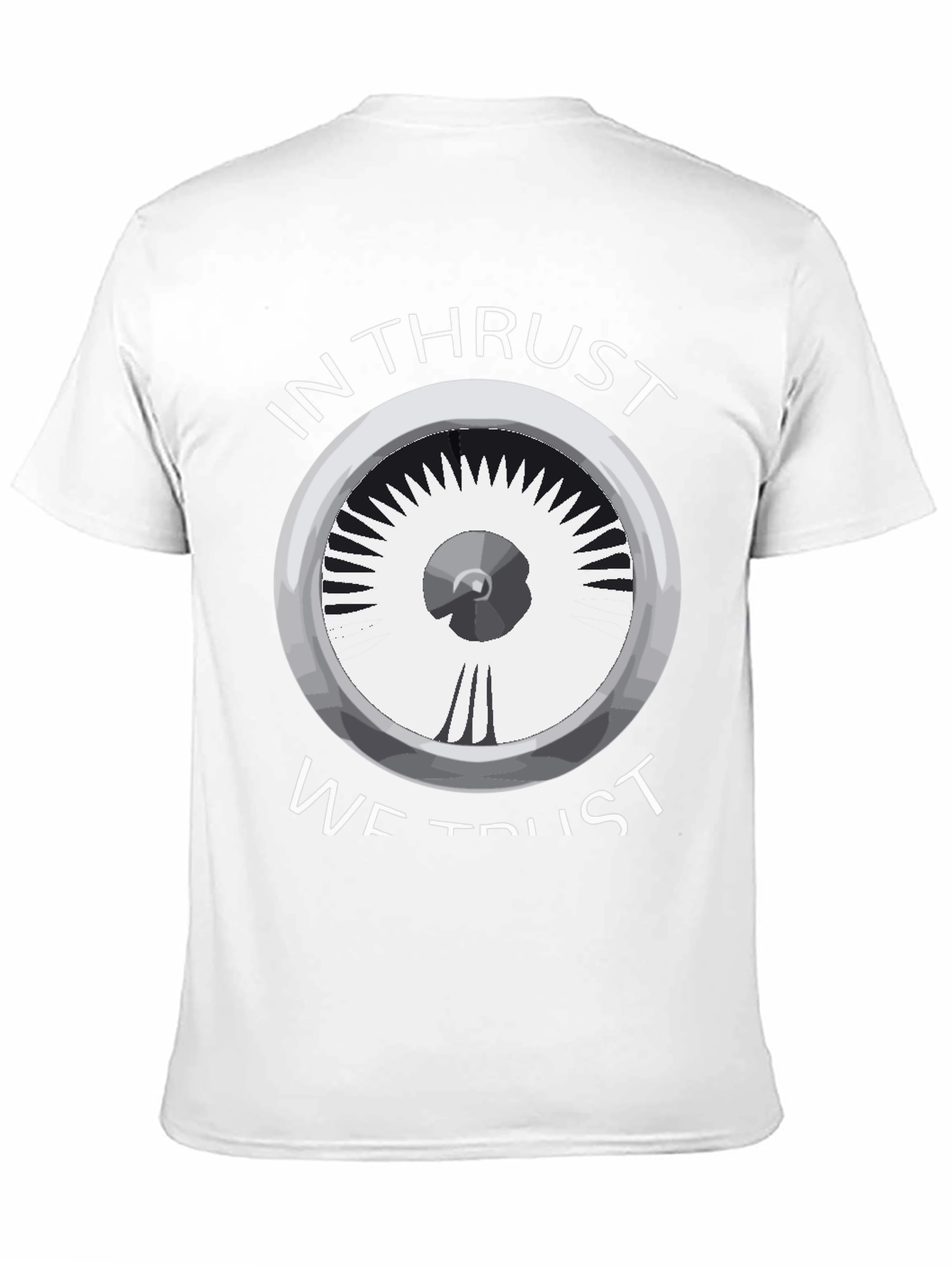 Black In Thrust We Trust Tee - Aviation Enthusiast Shirt view 11