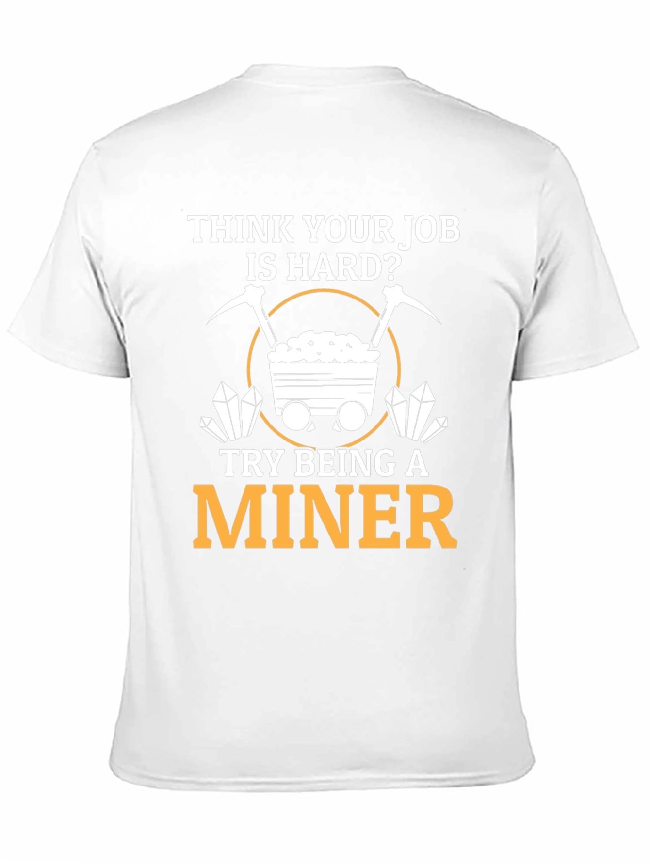 Black Miner T-Shirt - Hard Job Graphic Tee view 11