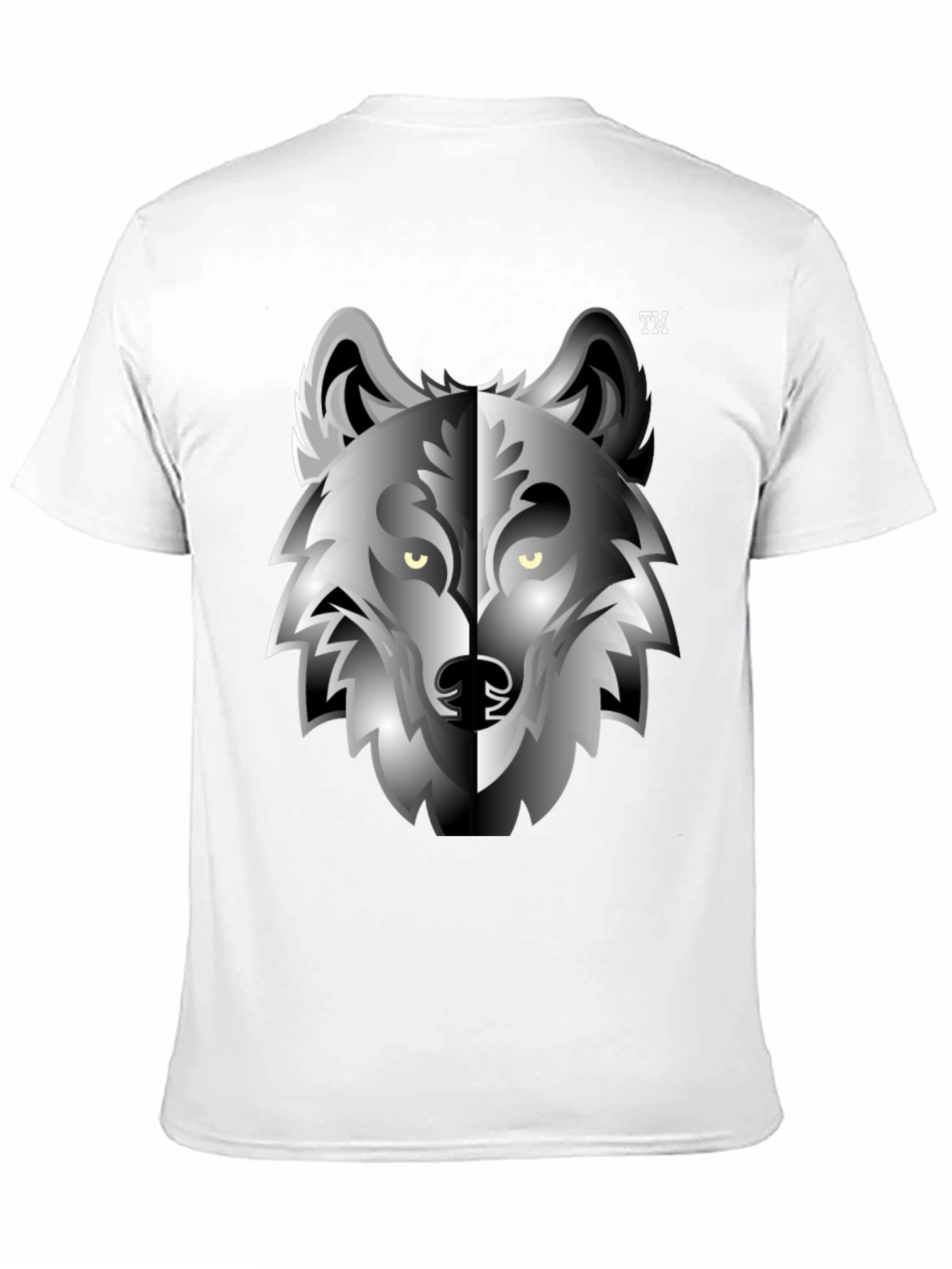 Black Wolf Graphic Tee - Cool Animal Design T-Shirt view 11