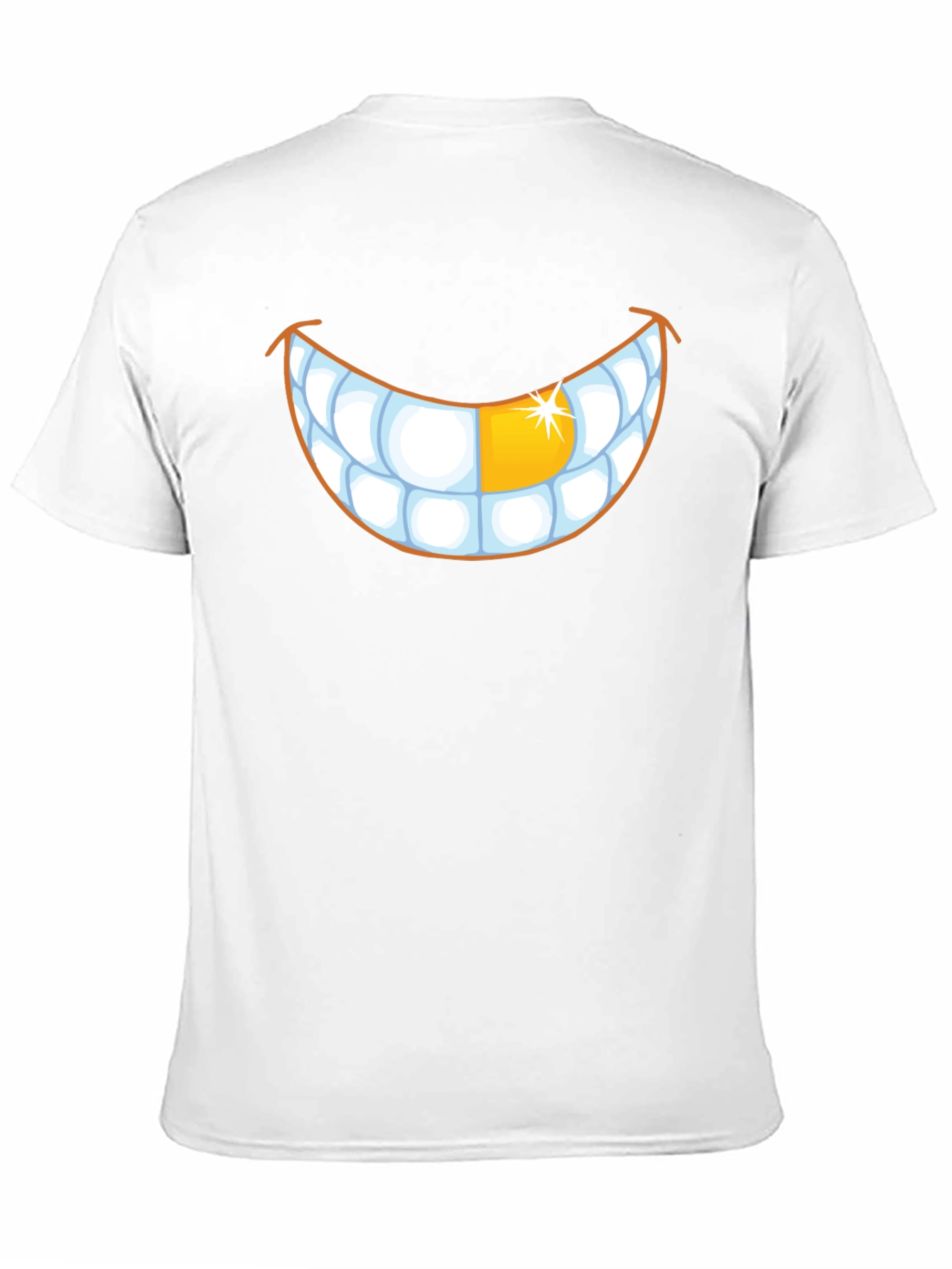 Black Grinning Teeth Graphic Tee - Gold Tooth view 11
