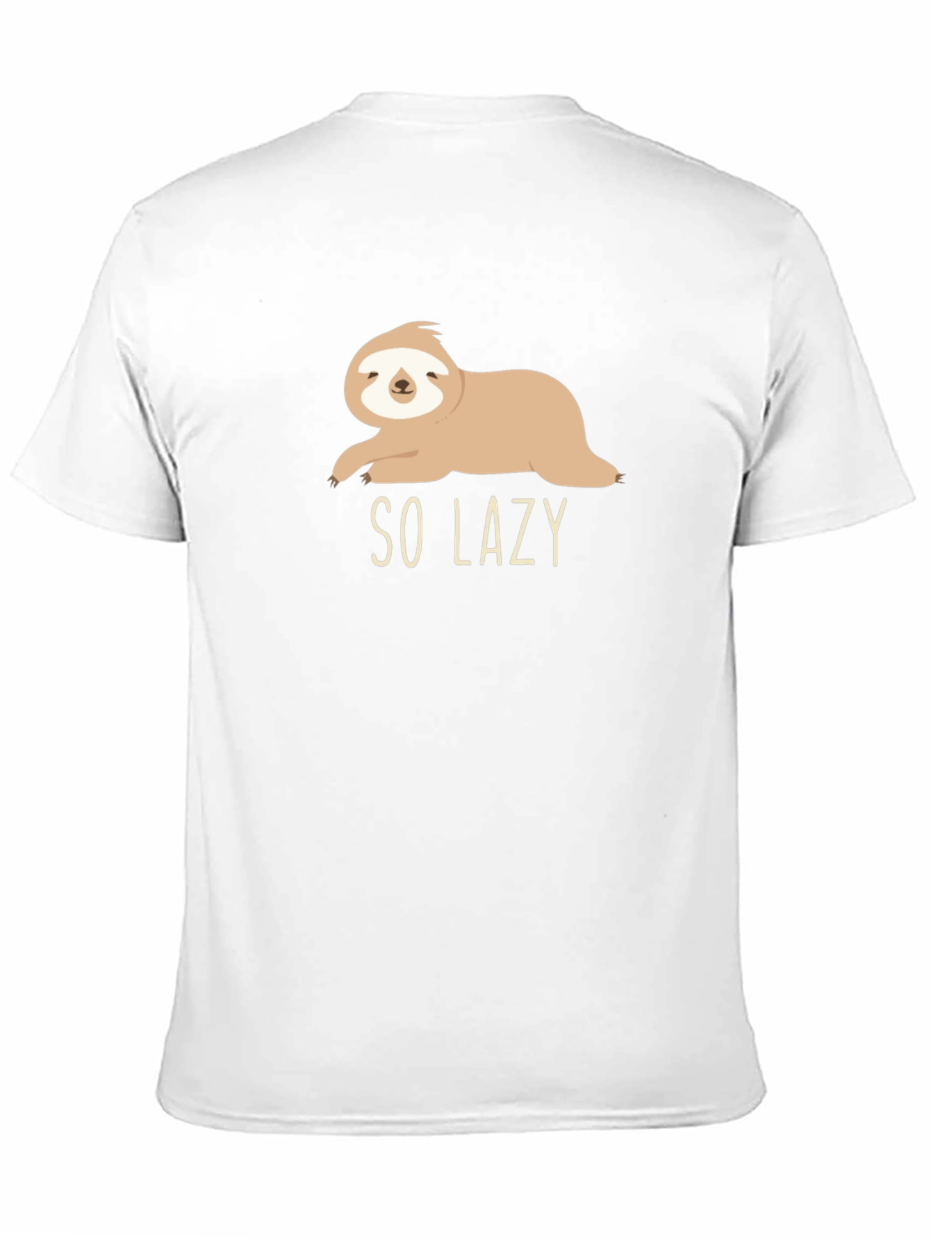 Black So Lazy Sloth Graphic Tee - Comfy Casual Style view 11