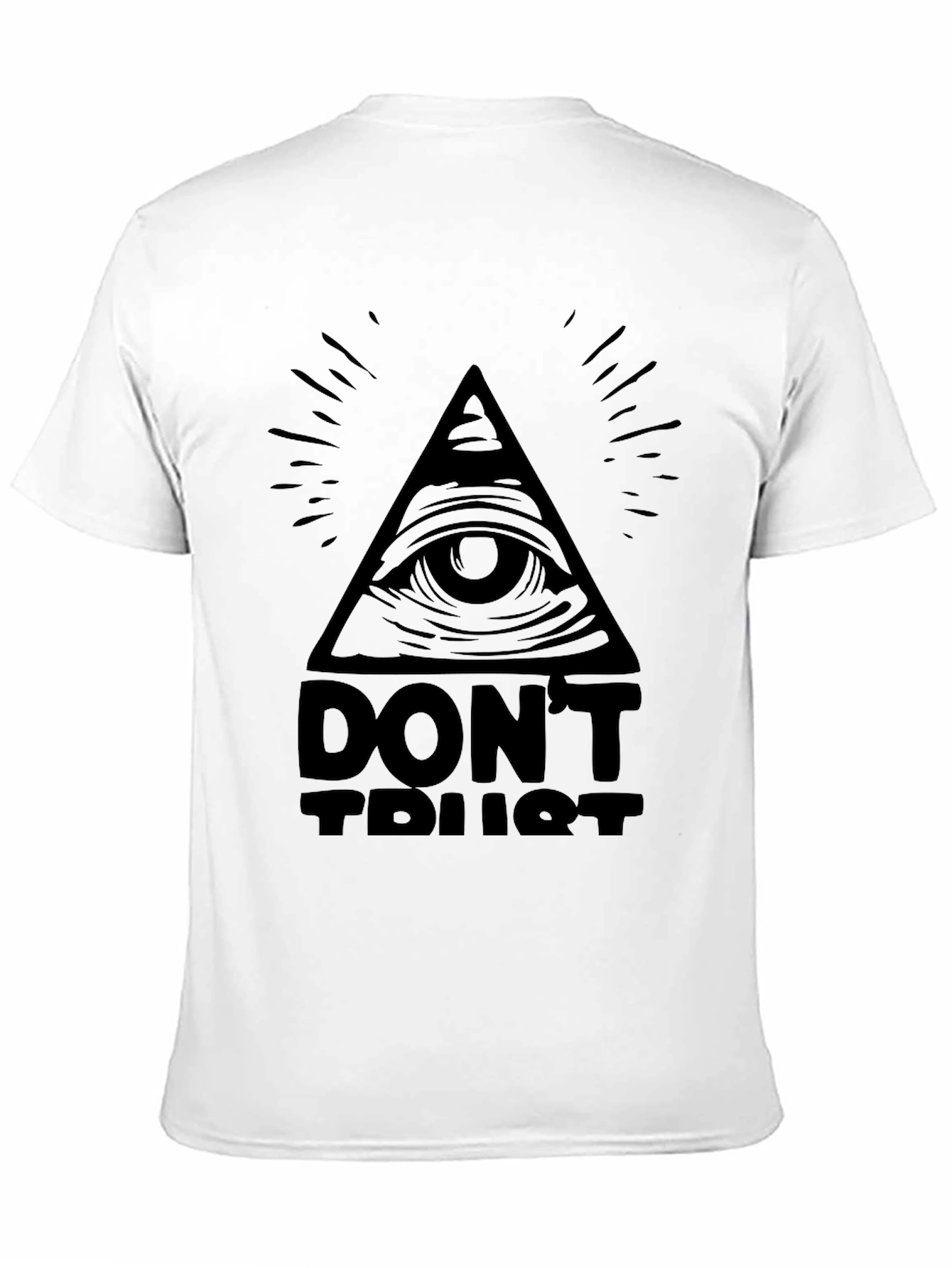 Black All-Seeing Eye Graphic Tee - Conspiracy Black T-Shirt view 11
