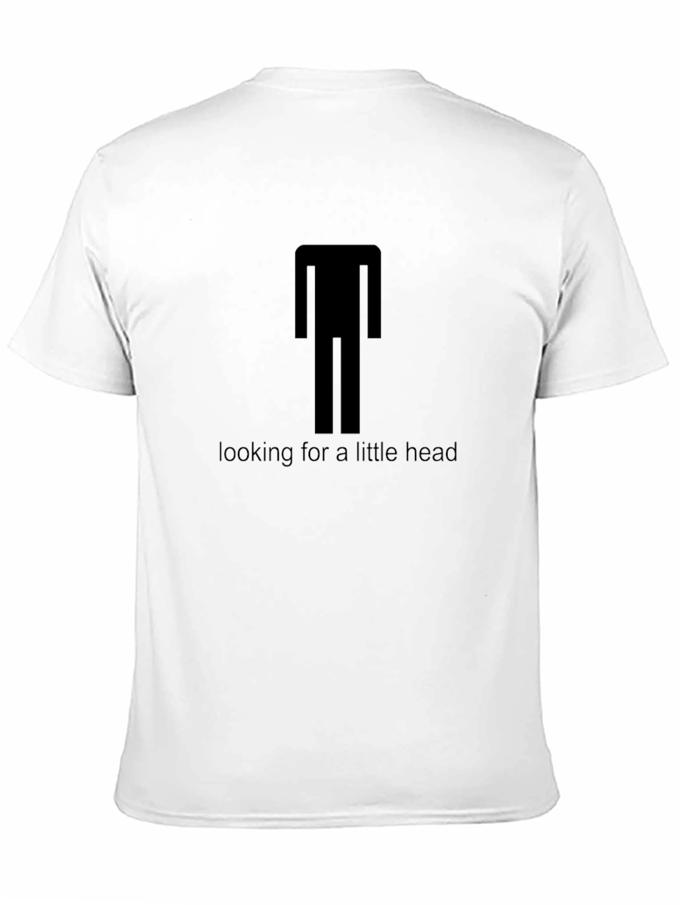 Black Headless Graphic Tee - Looking for a Little Head T-Shirt view 11