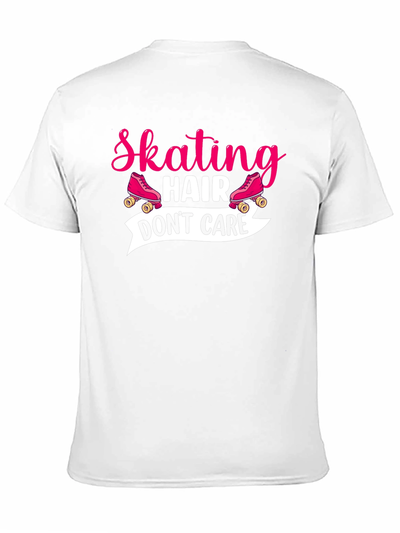 Black Skating Hair Don't Care T-Shirt view 11