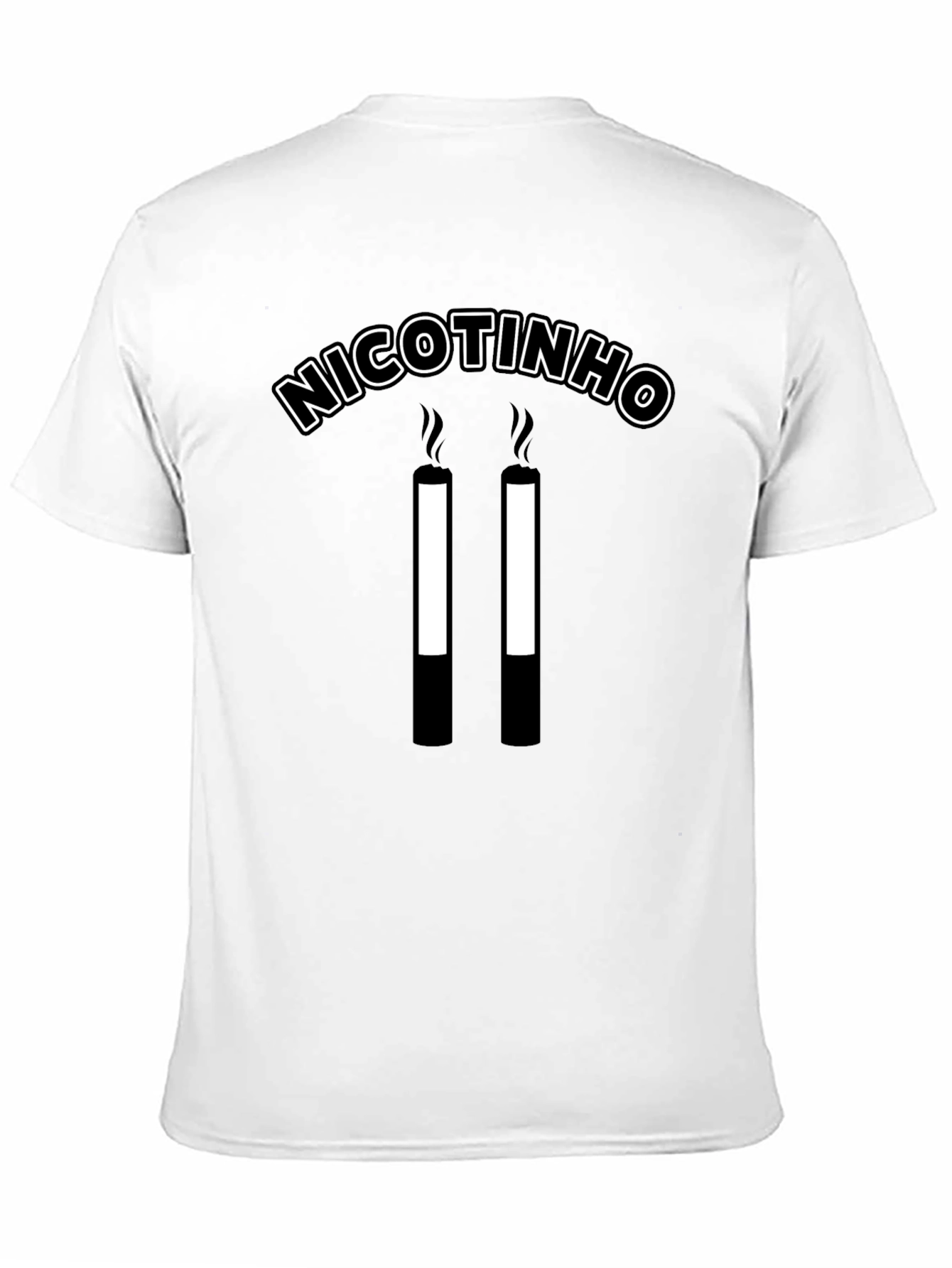 Black Nicotinho Funny Graphic T-Shirt view 11
