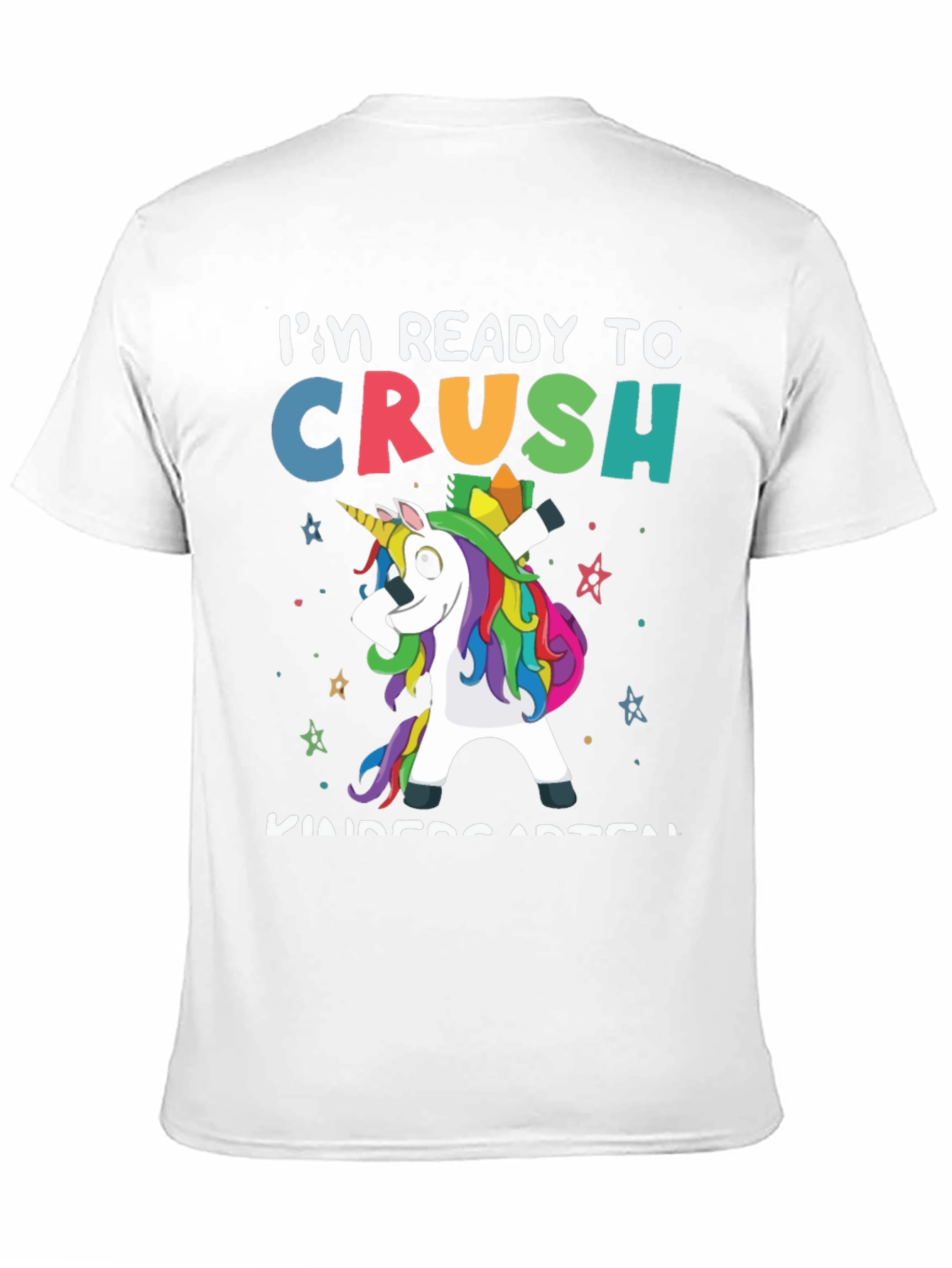 Black Ready to Crush Kindergarten Unicorn T-Shirt view 11