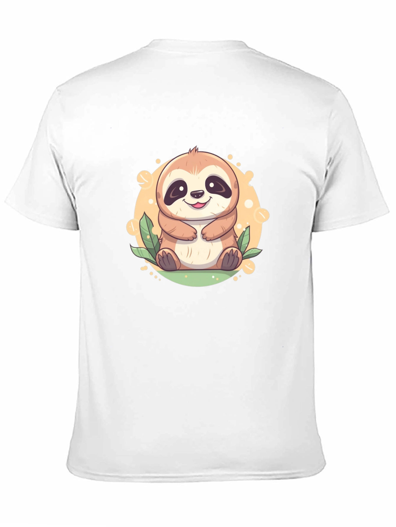 Black Cute Sloth Graphic Tee - Relaxed Fit view 11