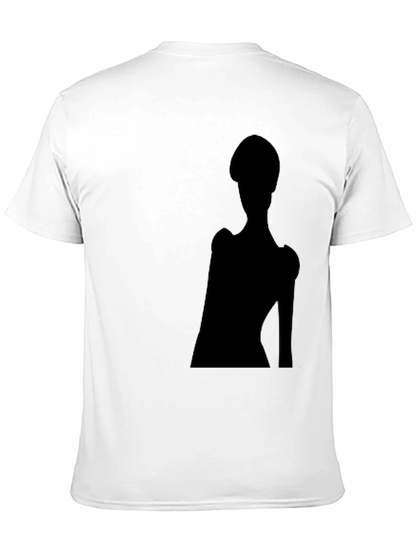 Black Silhouette Graphic Tee - Modern Minimalist Design view 11