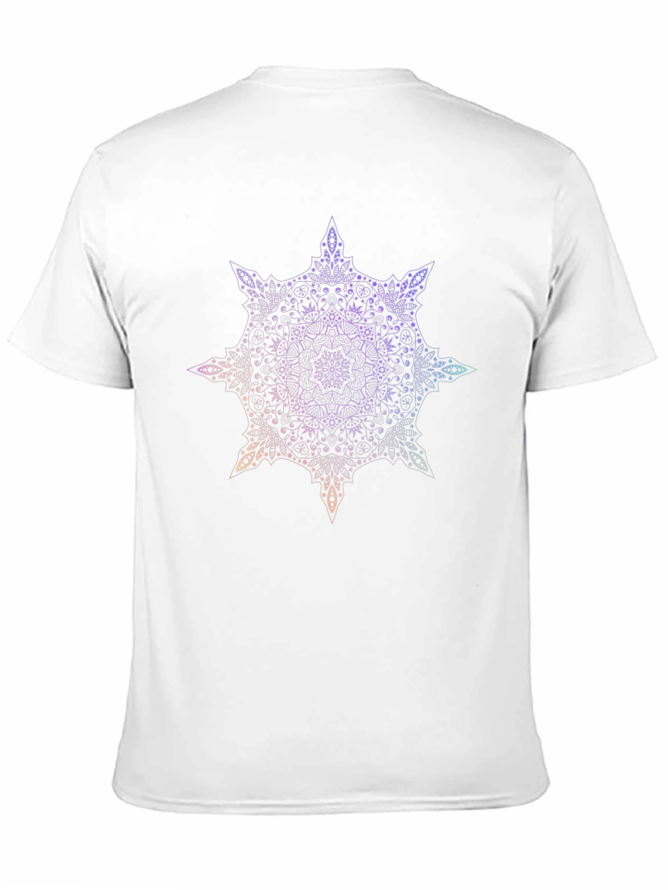 Mandala Print Black T-Shirt - 11